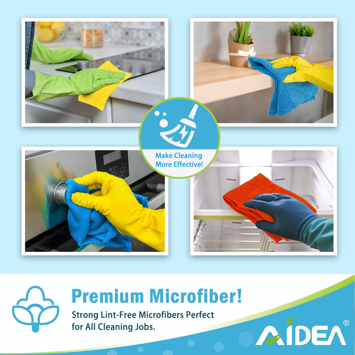 Microfiber Cleaning Cloth 100PK (100 Count)