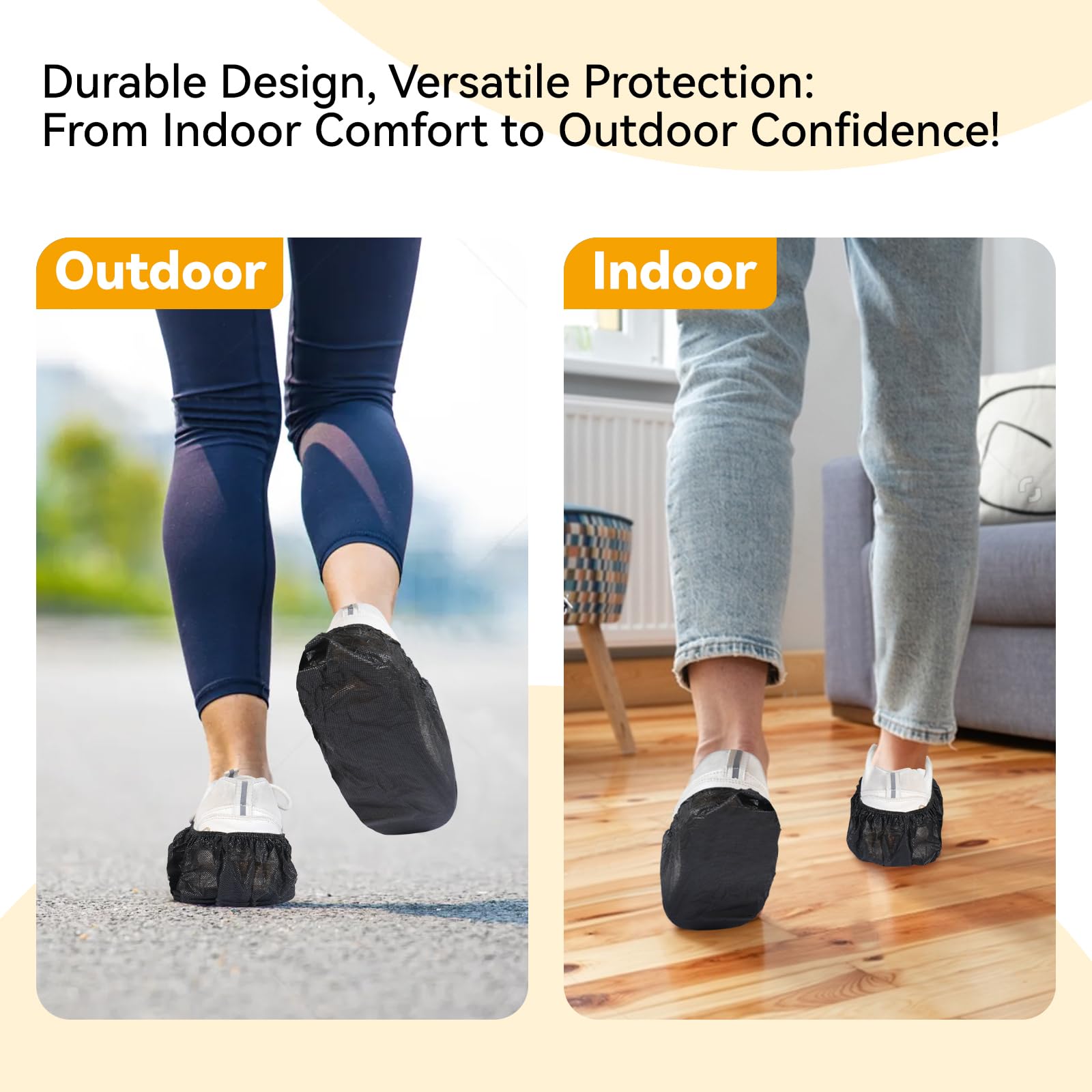 100Pcs Shoe Covers Disposable Non Slip (100 Count)