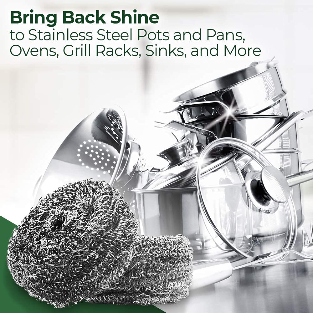 Stainless Steel Scrubbers (2 Count)