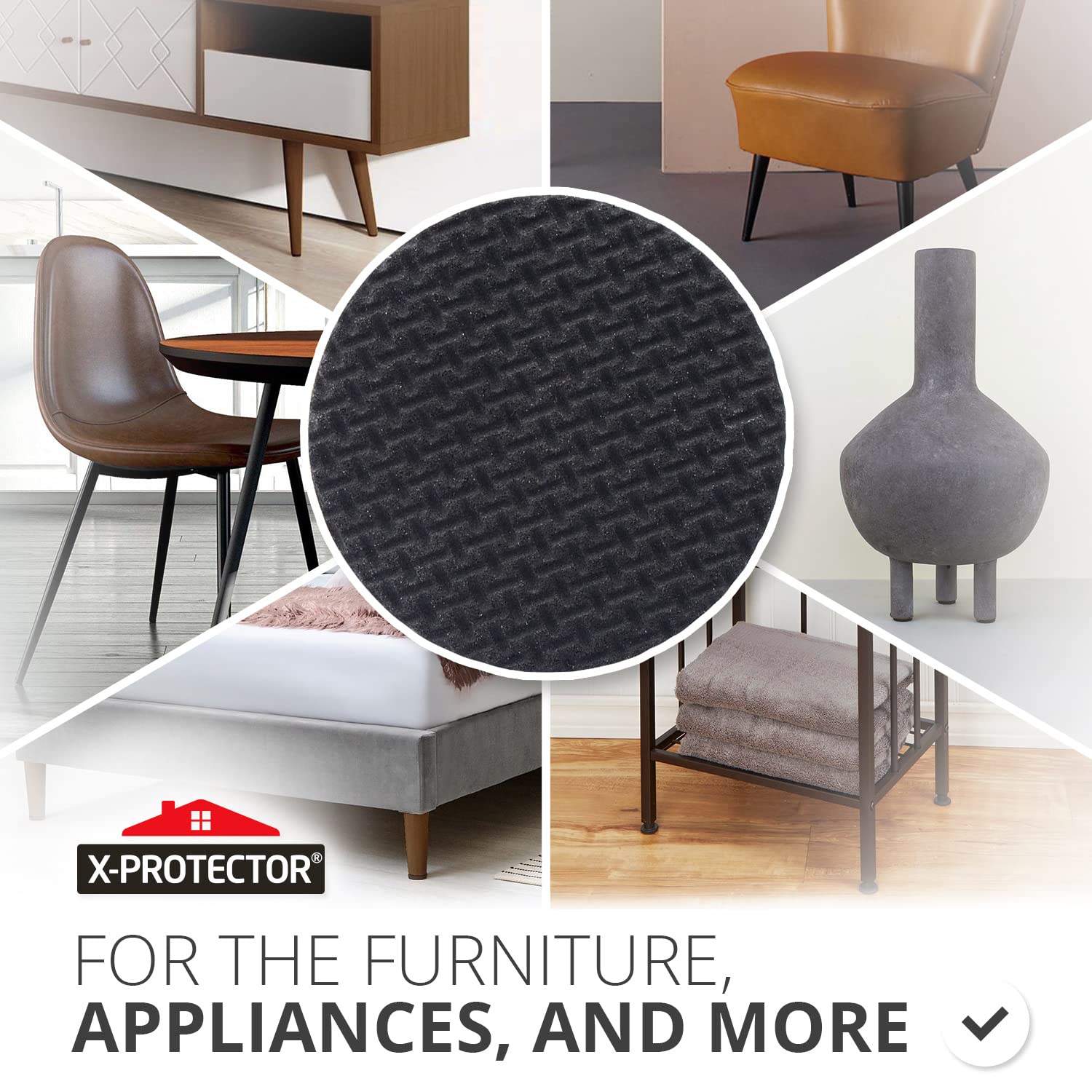 Non Slip Furniture Pads 16 pcs 1" X (16 Count)