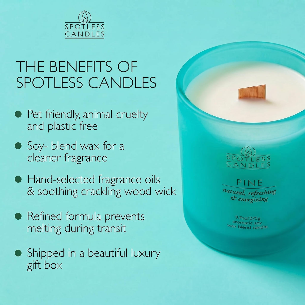 Pine Candle; 9.7 oz