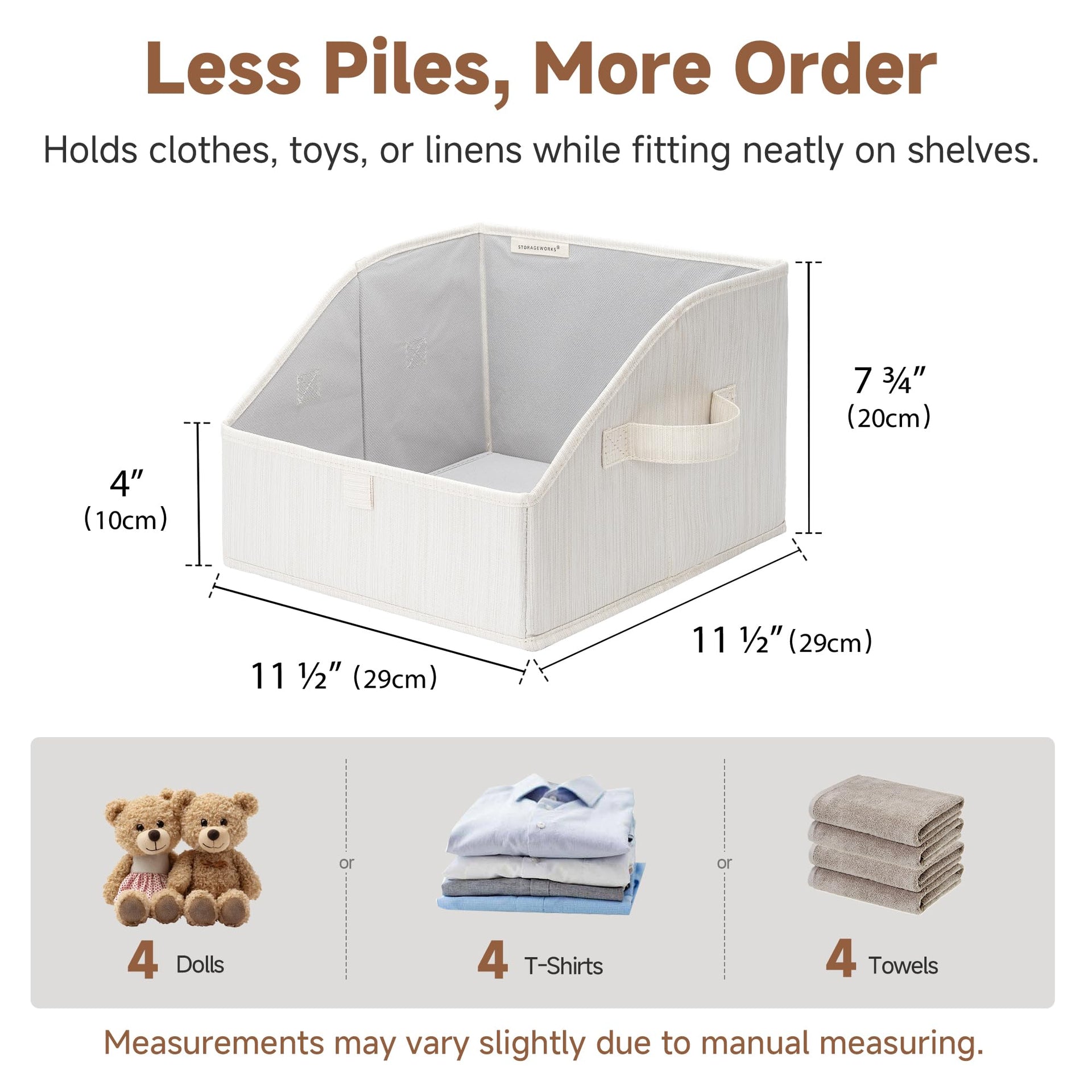 Closet Storage Bins Trapezoid (3 Count)