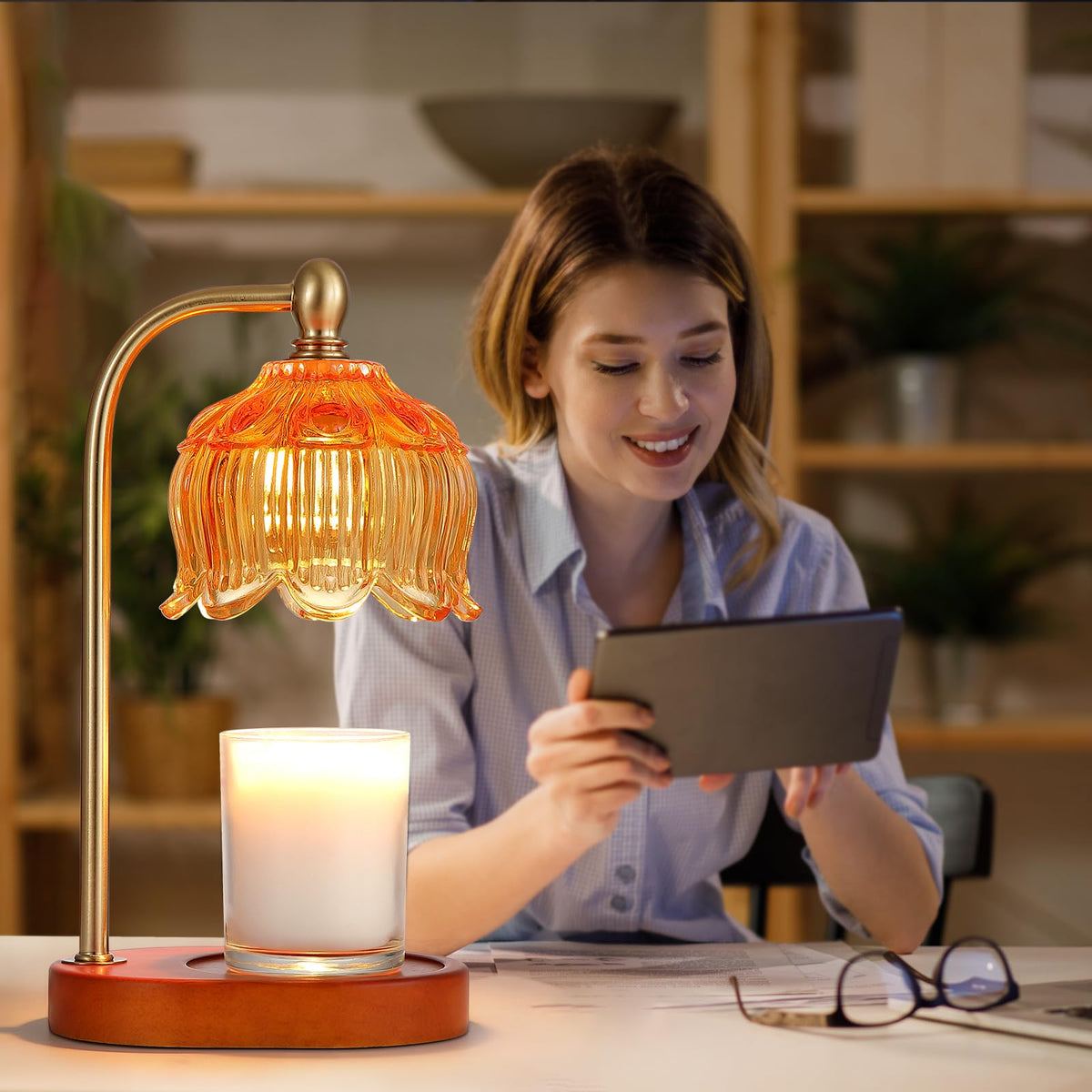 Candle Warmer Lamp with Timer and Dimmer