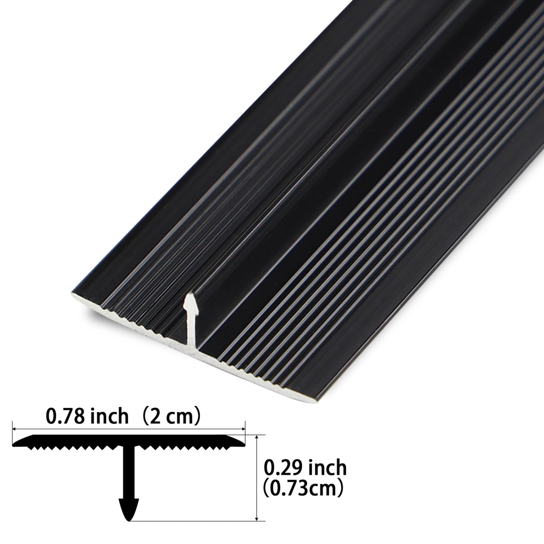 3Pcs Aluminum T Molding Trim & Floor Transition Strips (3 Count)
