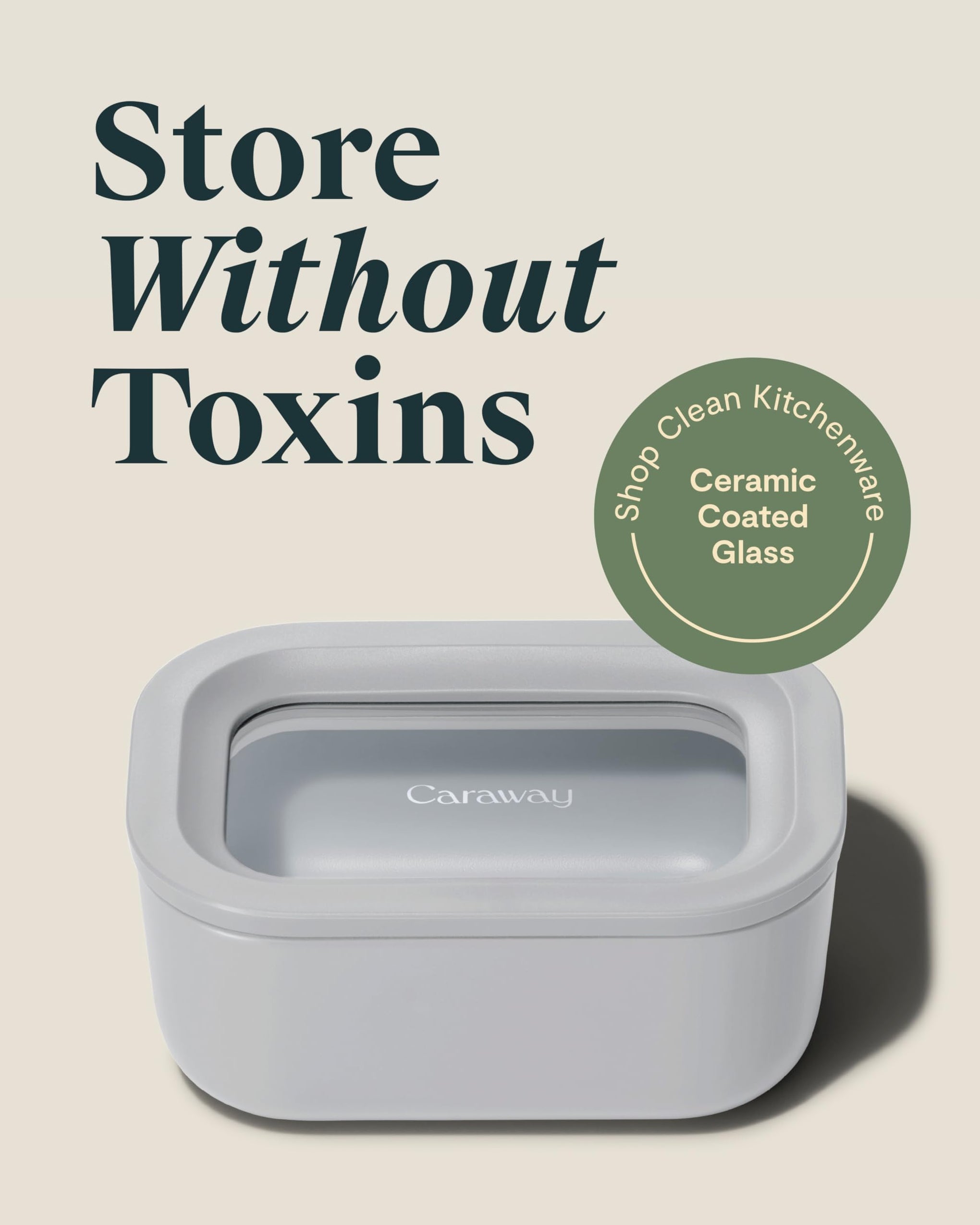 2 Piece Glass Food Storage Container Set (2 Count)