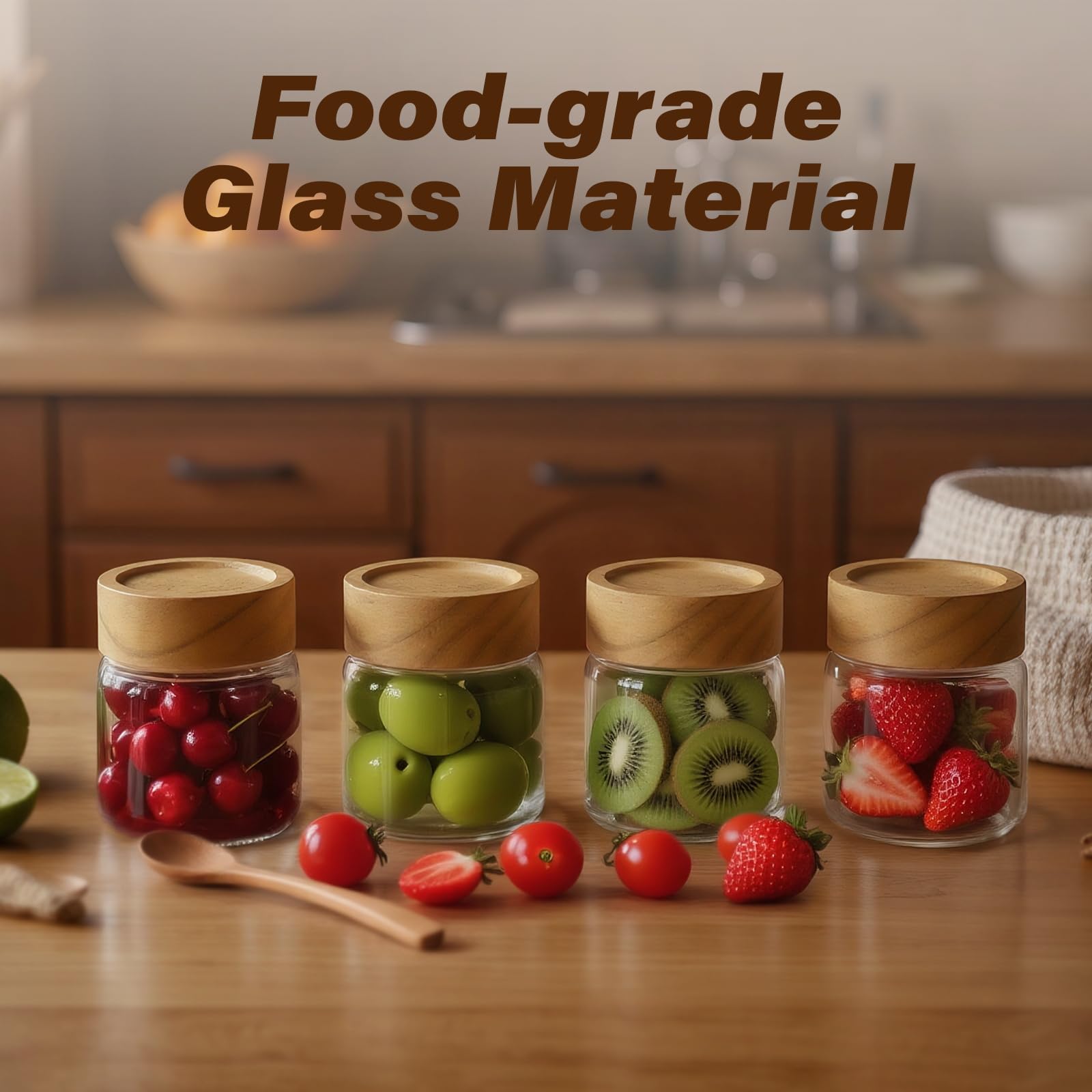 Glass Jars 6 Fl Oz (6 Count)