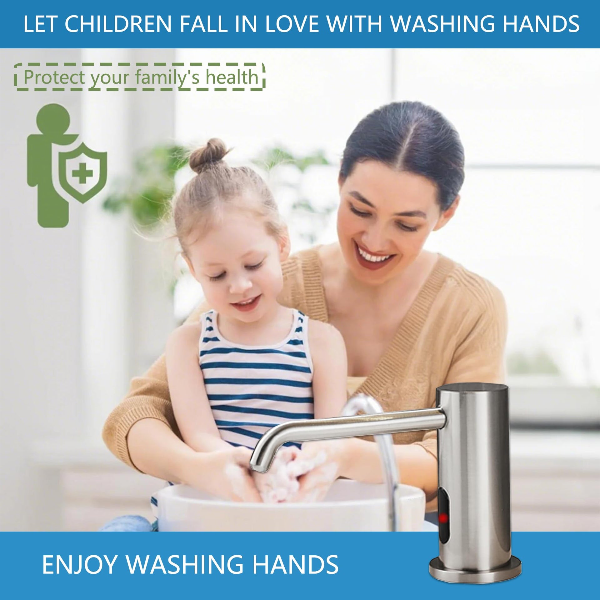 Touchless Automatic Built in Sink Soap Dispenser Infrared Sensors Soap