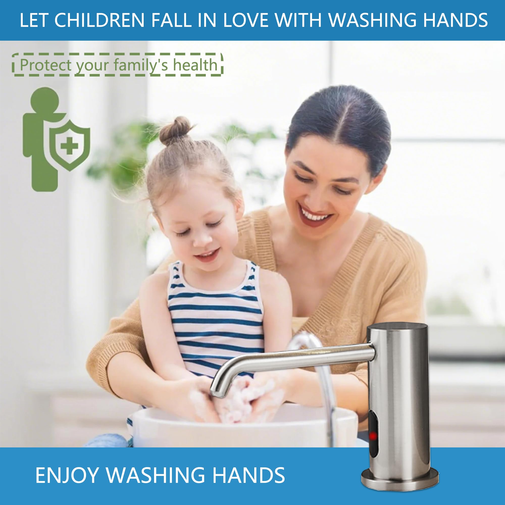 Touchless Automatic Built in Sink Soap Dispenser Infrared Sensors Soap