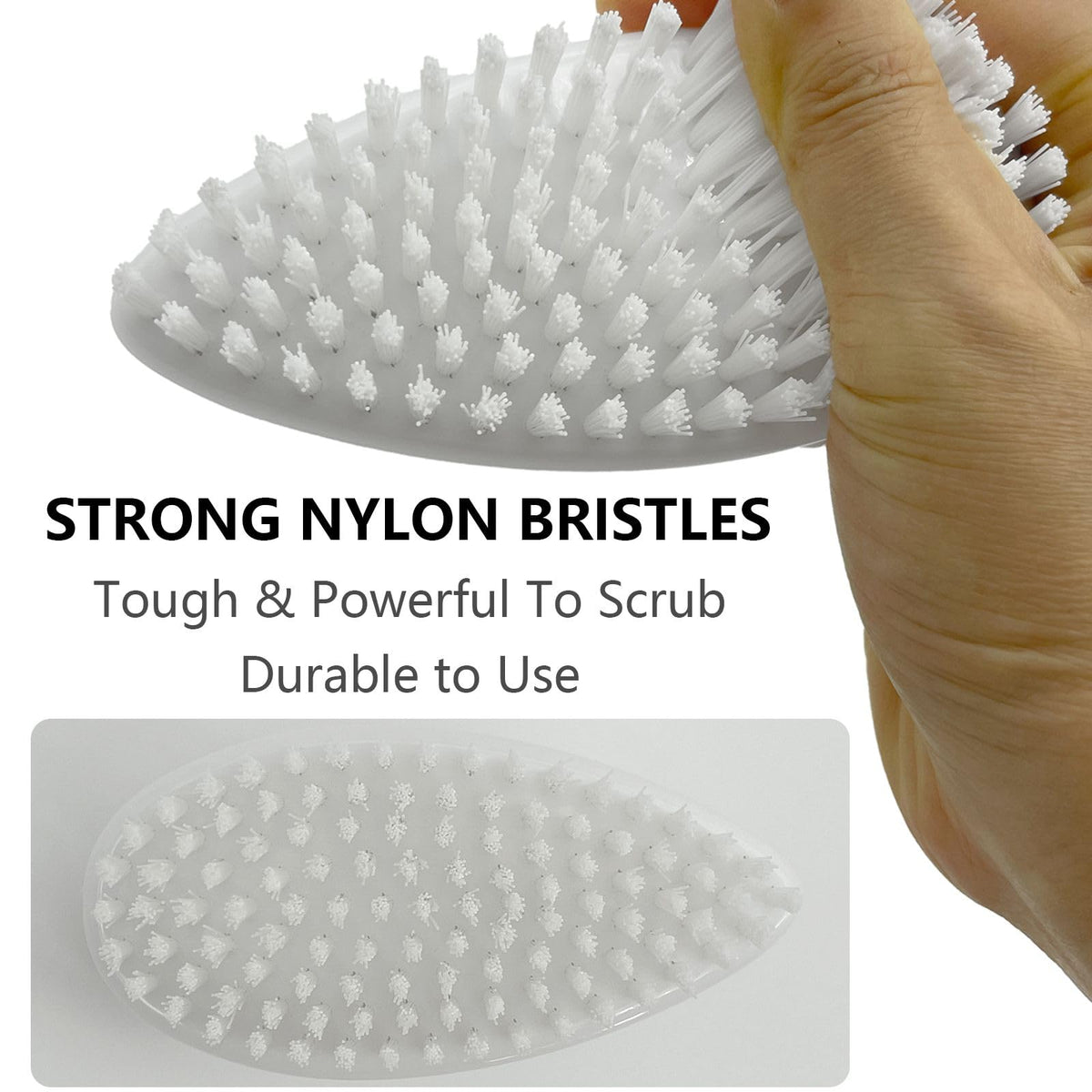 Small Scrub Brush with Stiff Nylon Bristles Heavy Duty Cleaning Brush