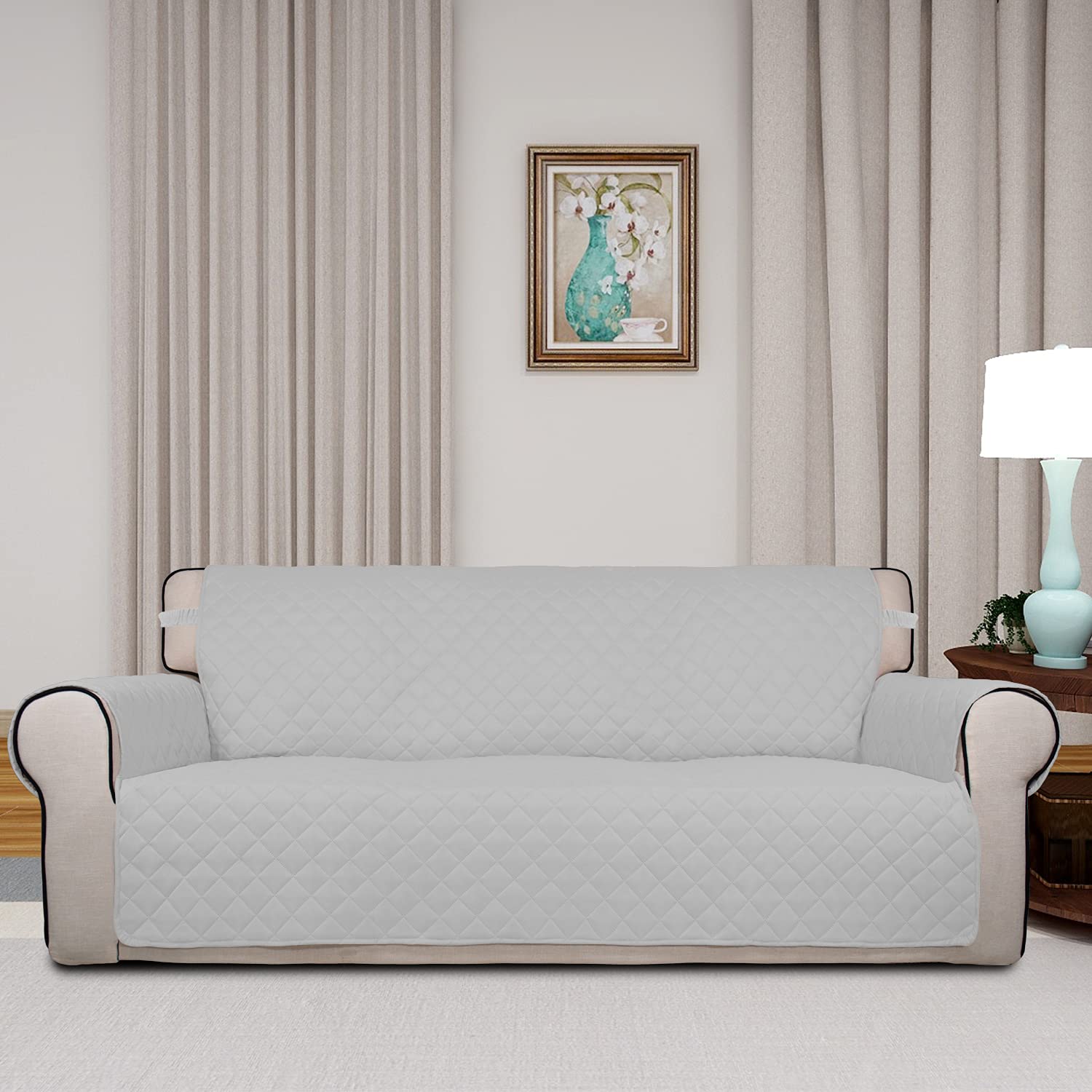 Reversible Quilted Couch Covers for Dogs Oversized Sofa Cover 78”