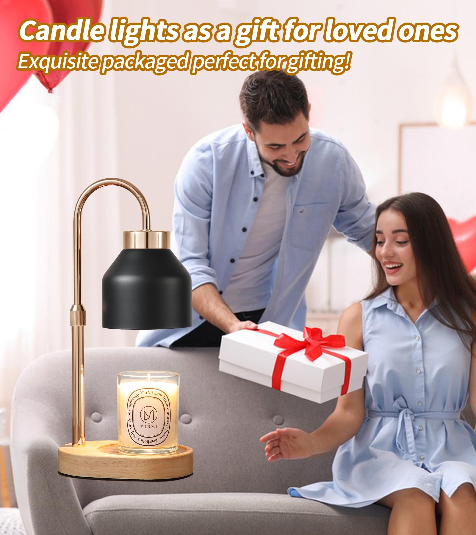 Candle Warmer Lamp with Dimmer and Timer