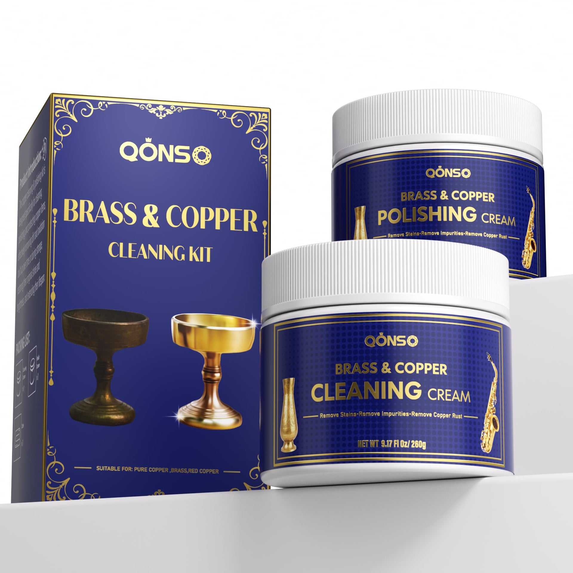 Brass Polish Copper Cream Cleaner Kit (16.22 Fl Oz)