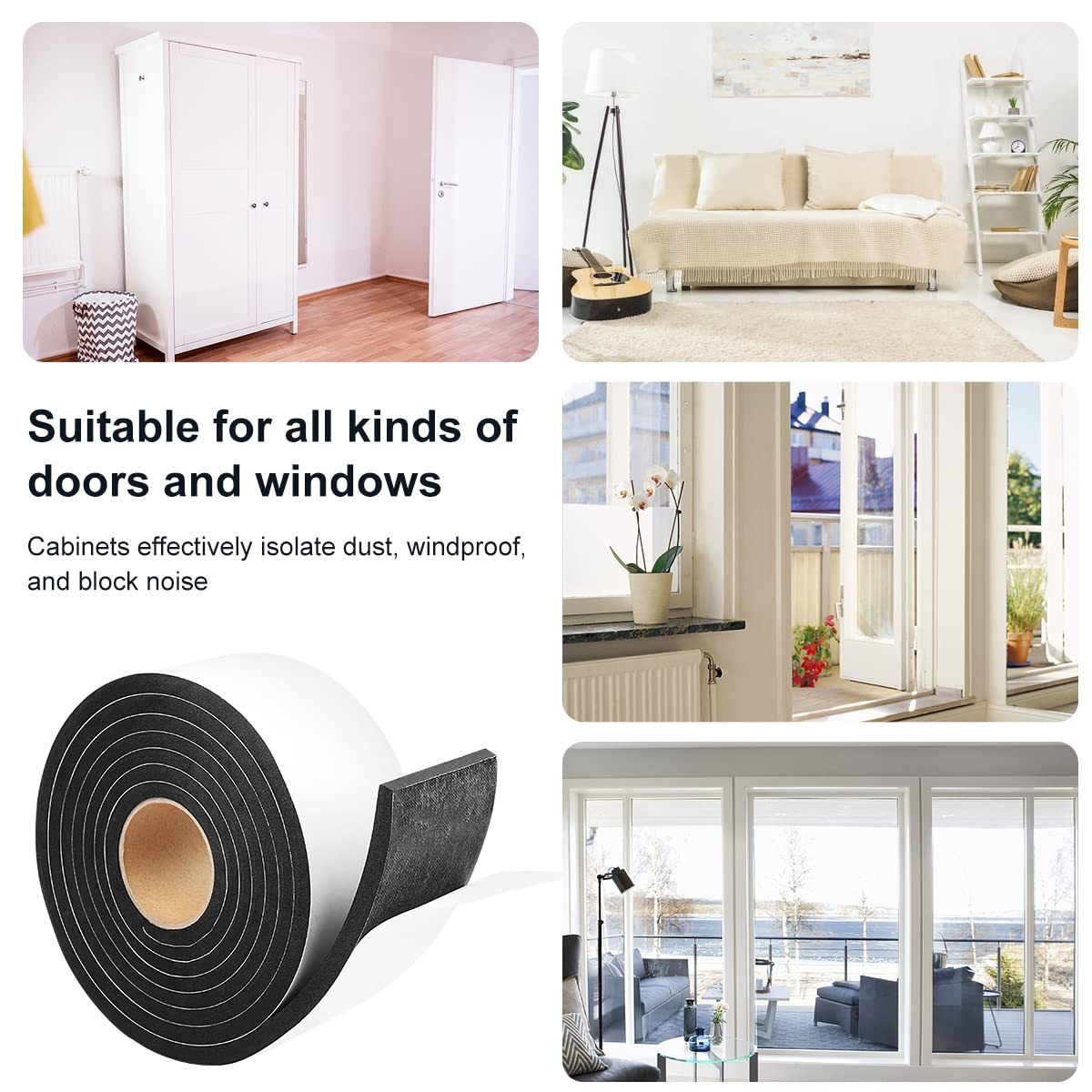 2 Rolls Seal Foam Tape (26 Foot)