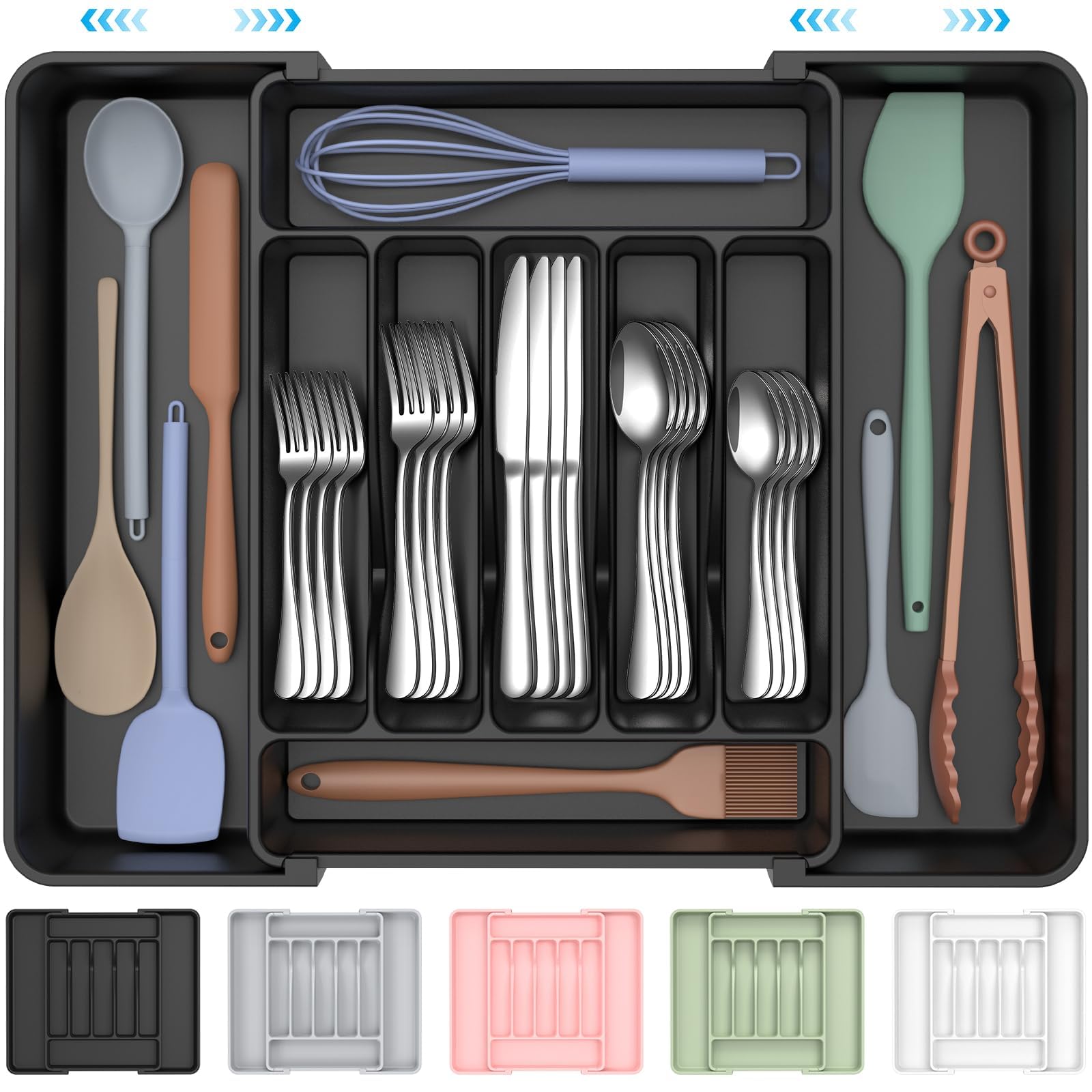 Extra Large Expandable Silverware Organizer