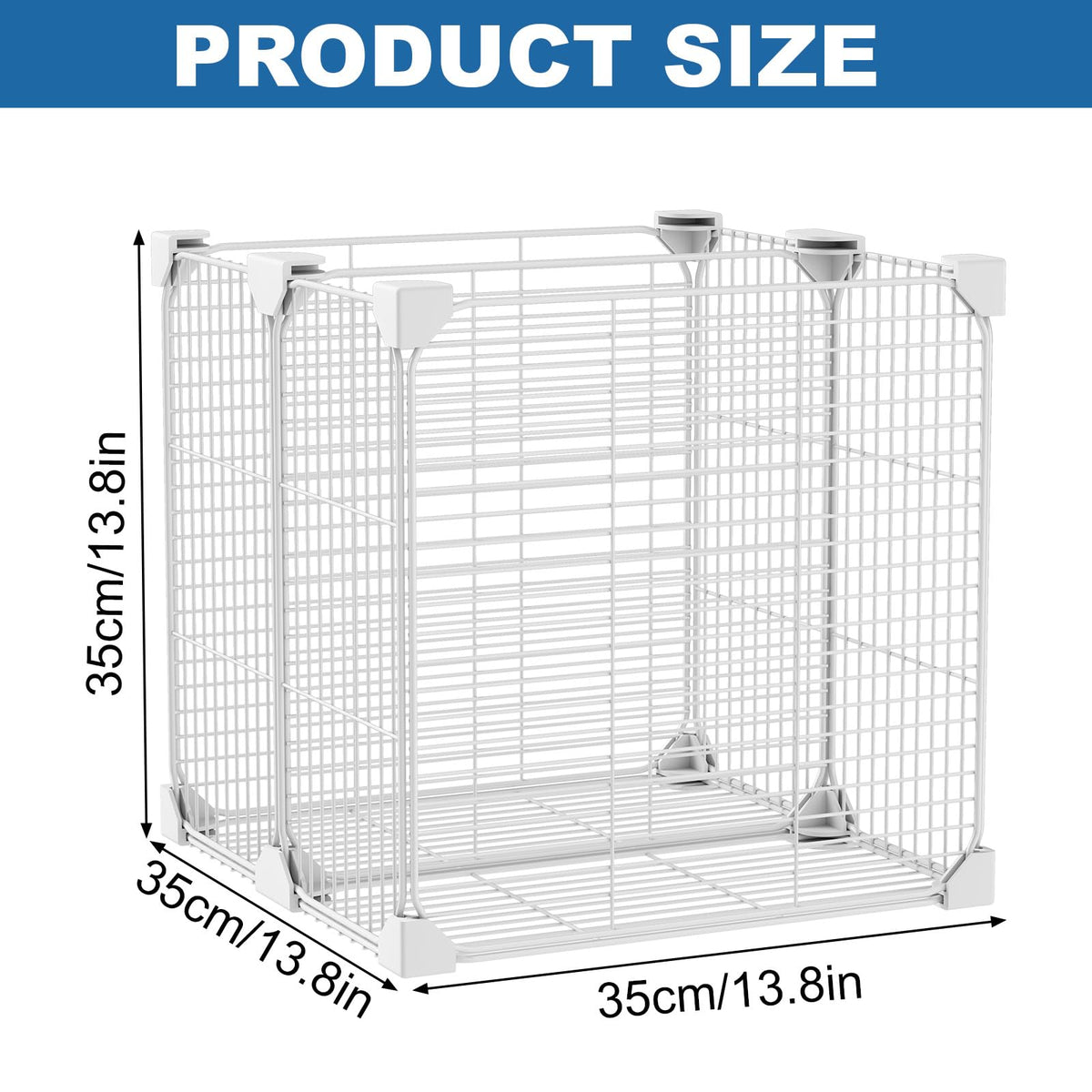 Deep Freezer Organizer Bin with Adjustable Divider Pantry