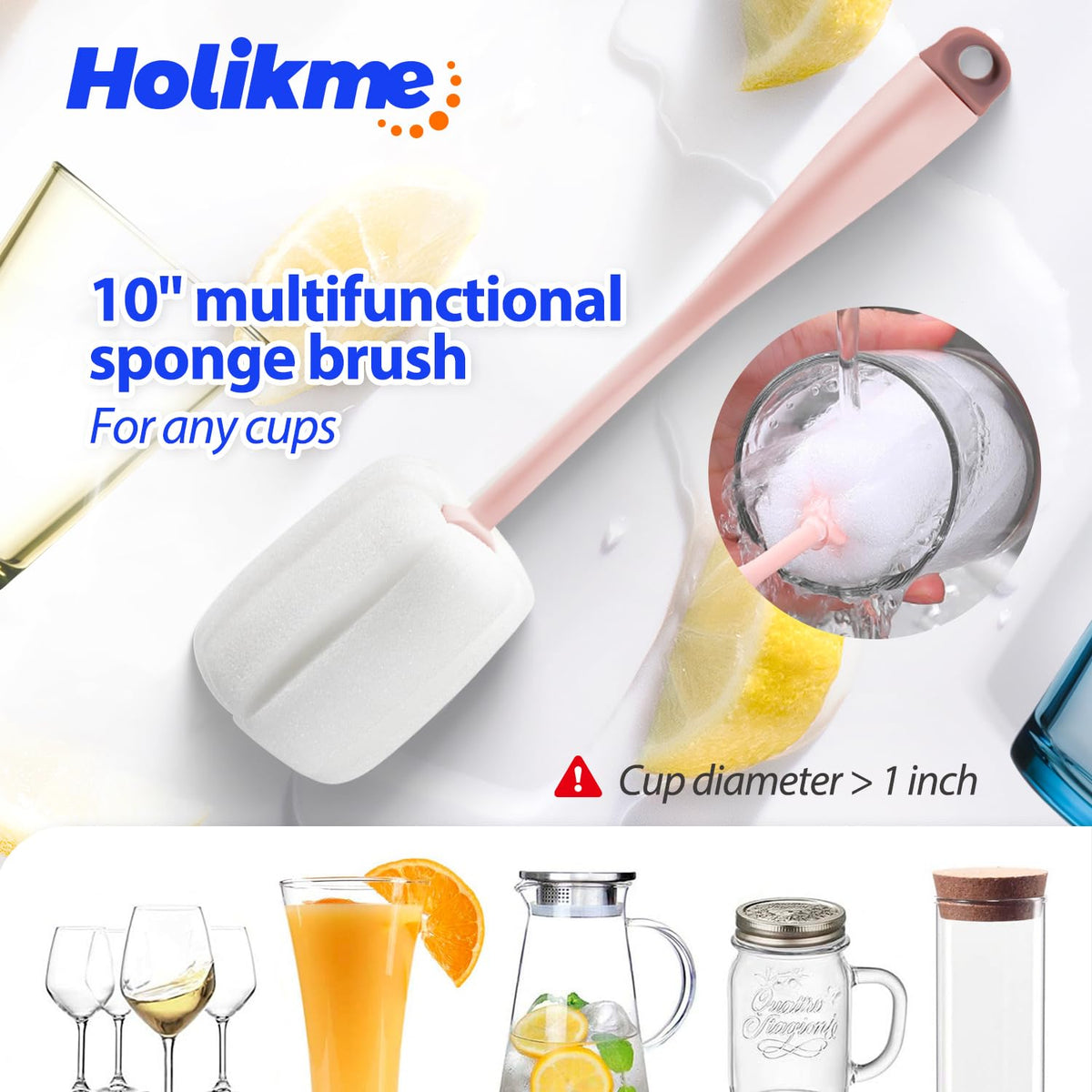 Bottle Brush Tube Cleaning Lab Set with Long Handle