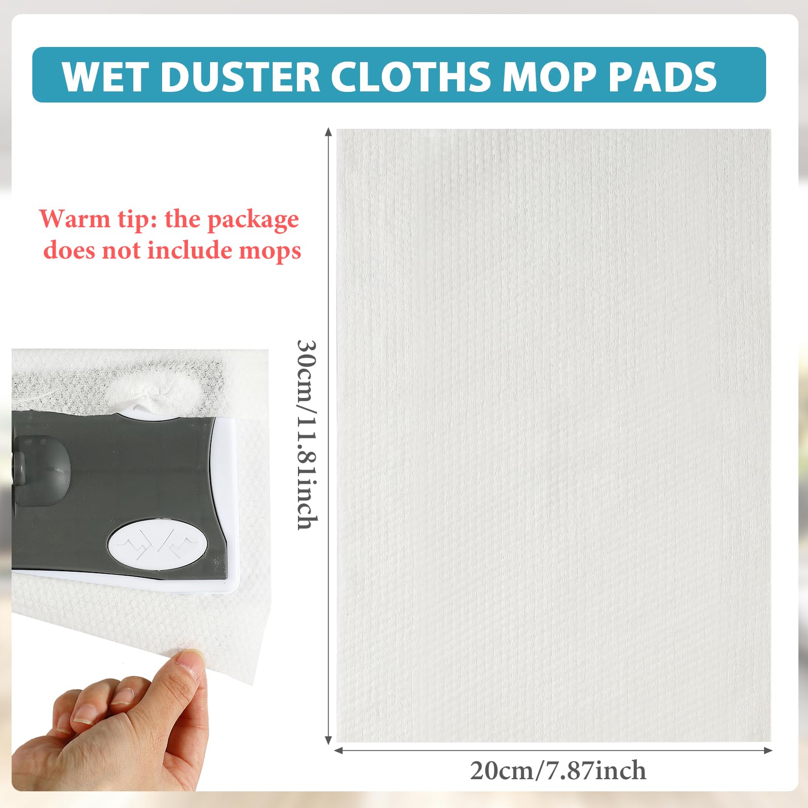 Wet Mop Pads Refills for Floor Cleaning Sweeper Wet Refills Disposable Moist Mopping Cloth Wipes for Wood Hardwood Tile (240 Count) - ModHome Supplies