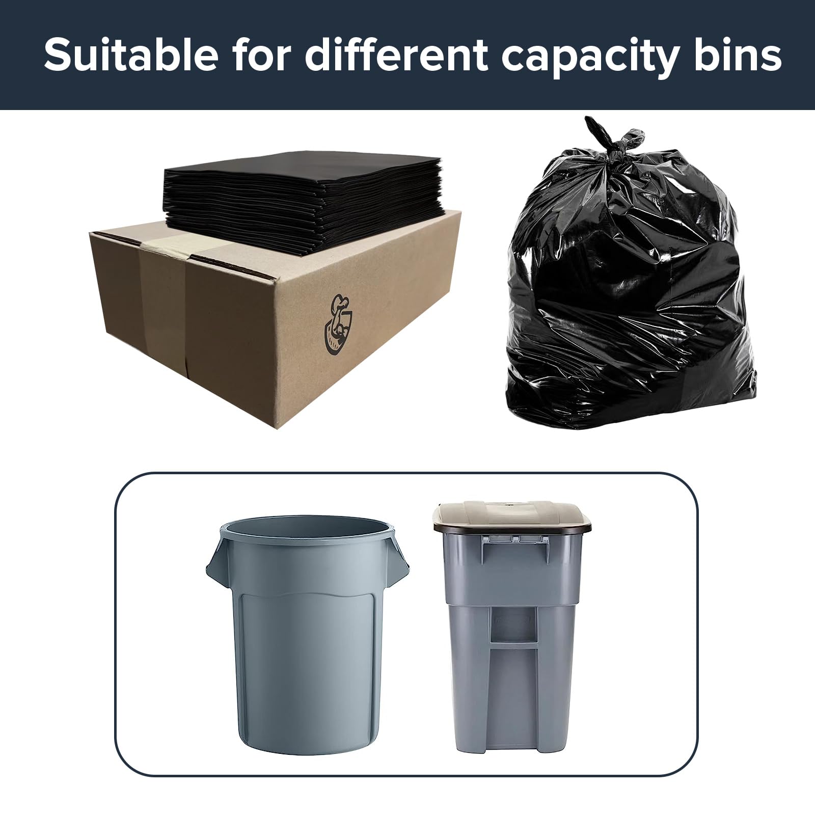 ToughBag 55 60 Gallon Heavy Duty Trash Bags (100 Count)