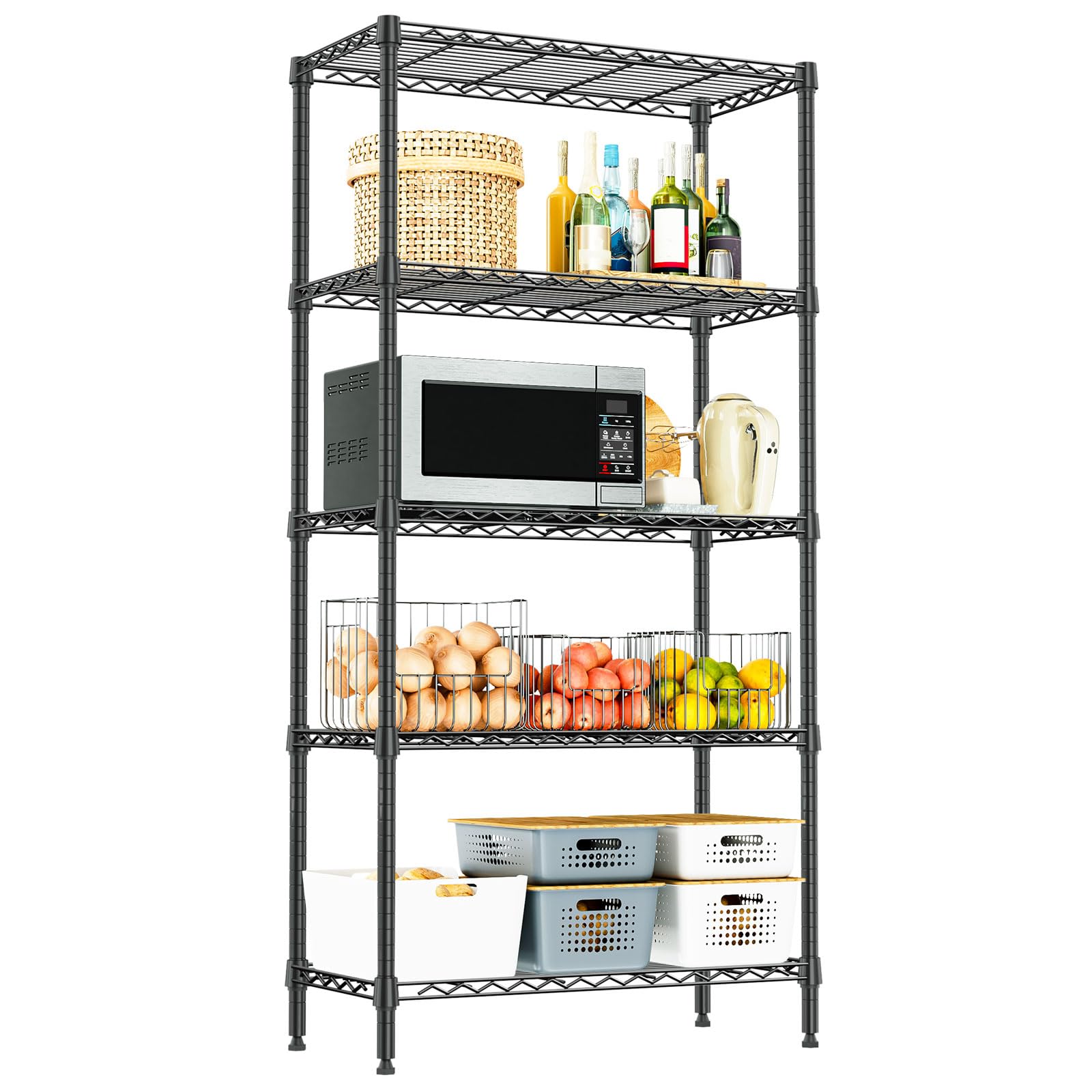 5 Tier Metal Shelving Unit