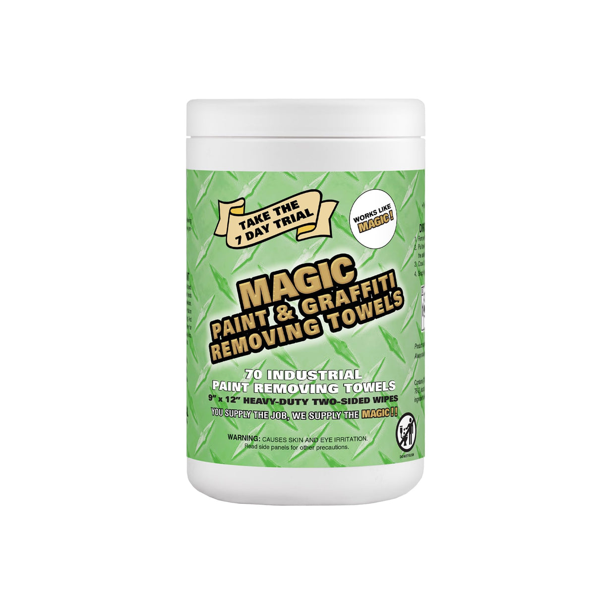 Magic Heavy Duty Paint & Graffiti Removing Wipes (420 Count)