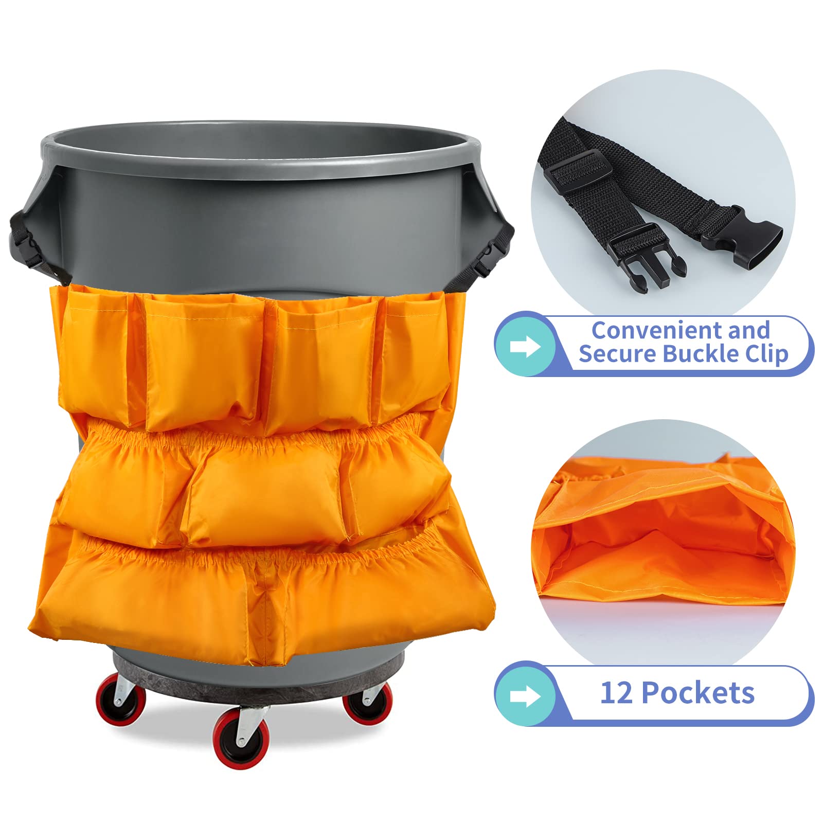 12 Pockets Trash Can Caddy Bag