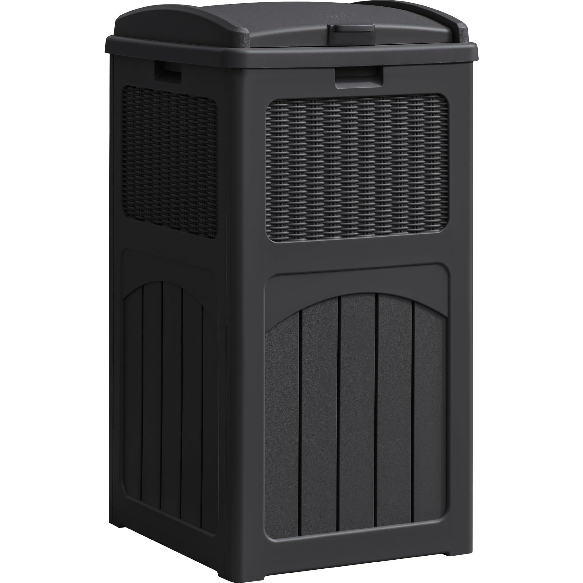 33 Gallon Resin Outdoor Trash Can with Lid