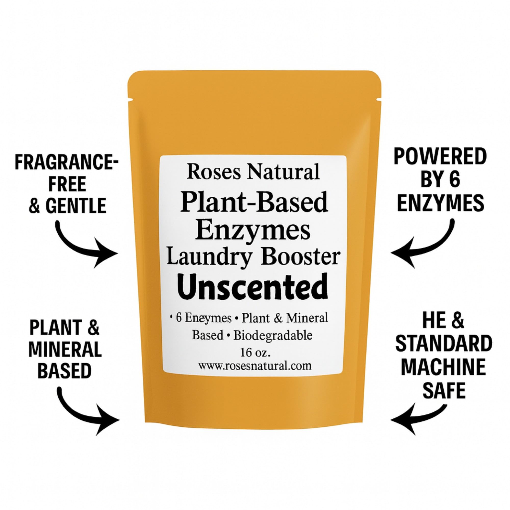 Plant Based Enzymes Laundry Booster (16 Ounce)