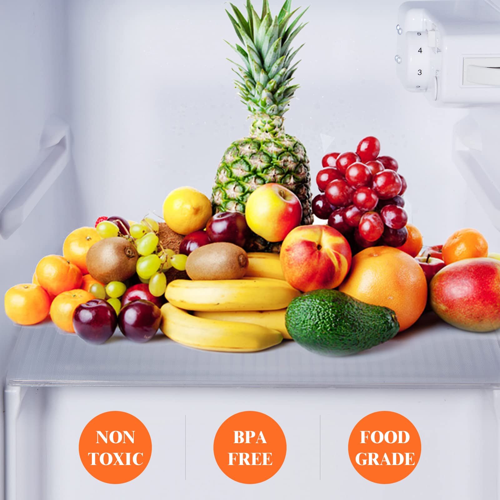 17.5" X 240" Refrigerator Liners Shelf Liner Washable (21.17 Sq Ft)