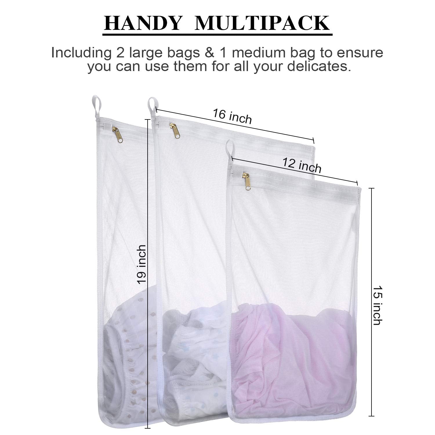 Fine Mesh Laundry Bags for Delicates