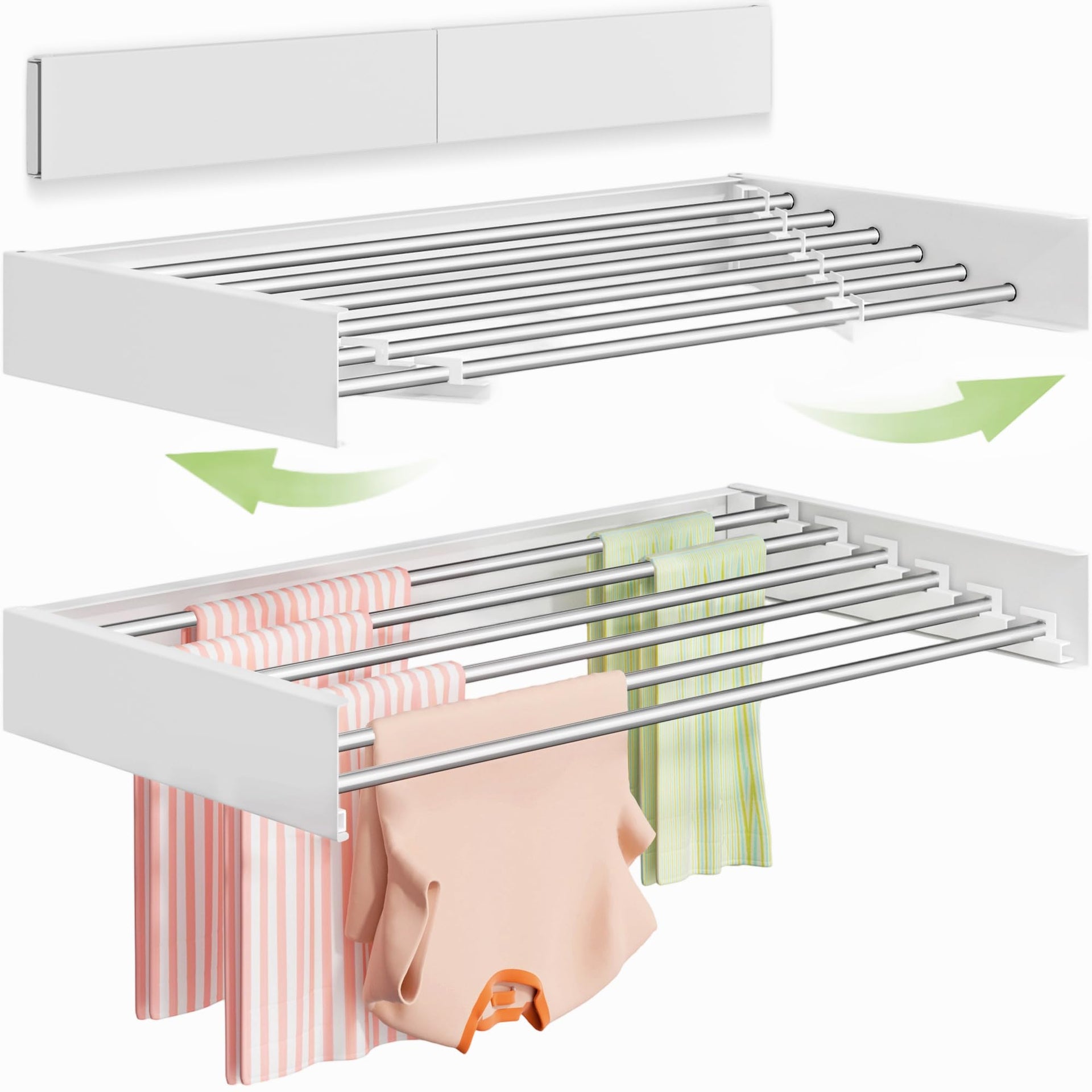 Wall Mounted Clothes Drying Rack 40 inches