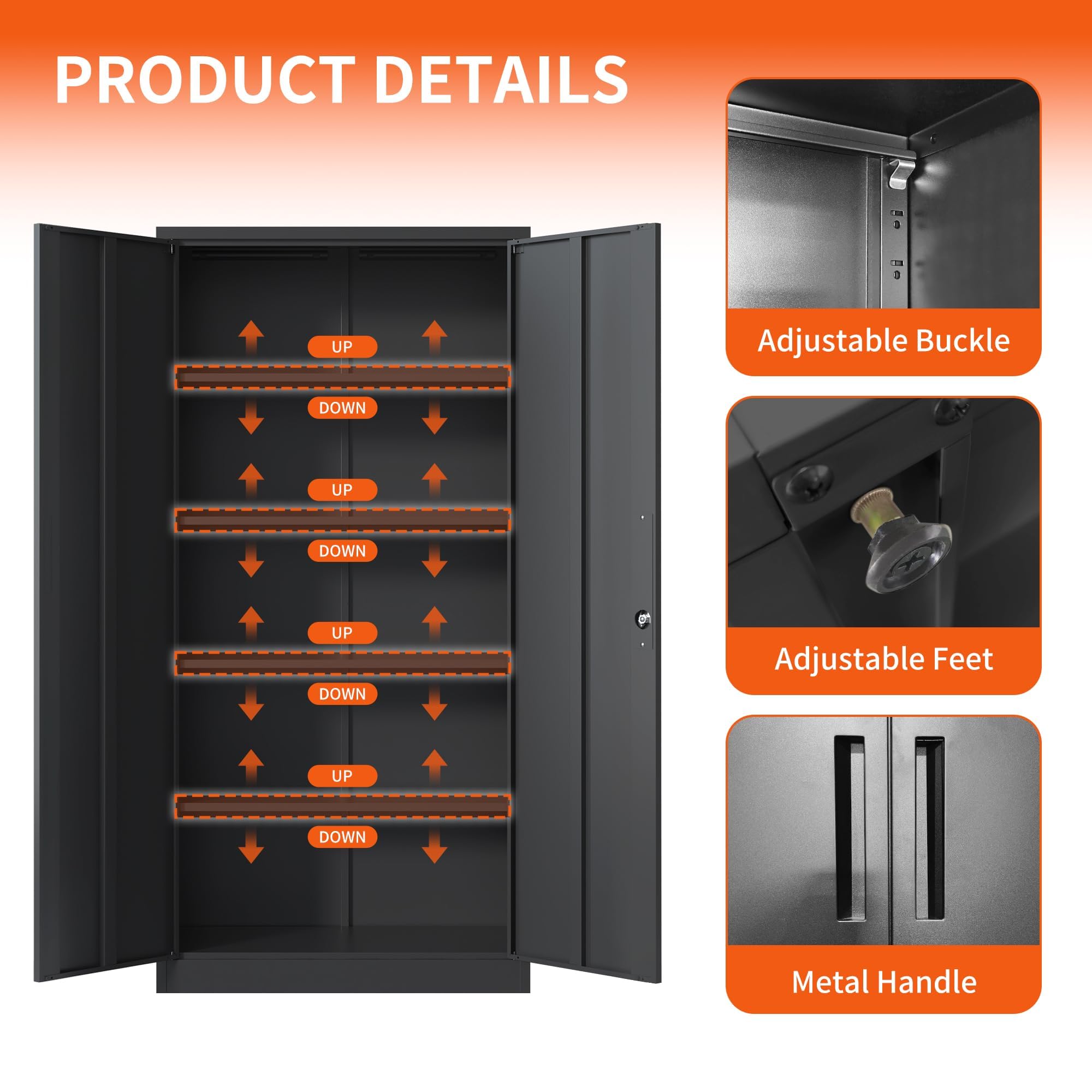 Metal Storage Cabinet for Garage