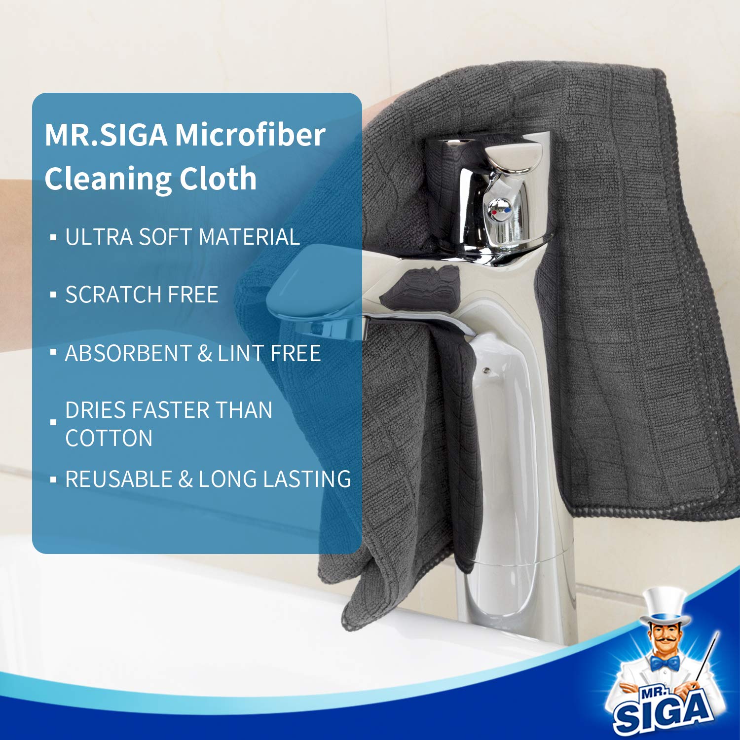 Microfiber Cleaning Cloths (6 Count)