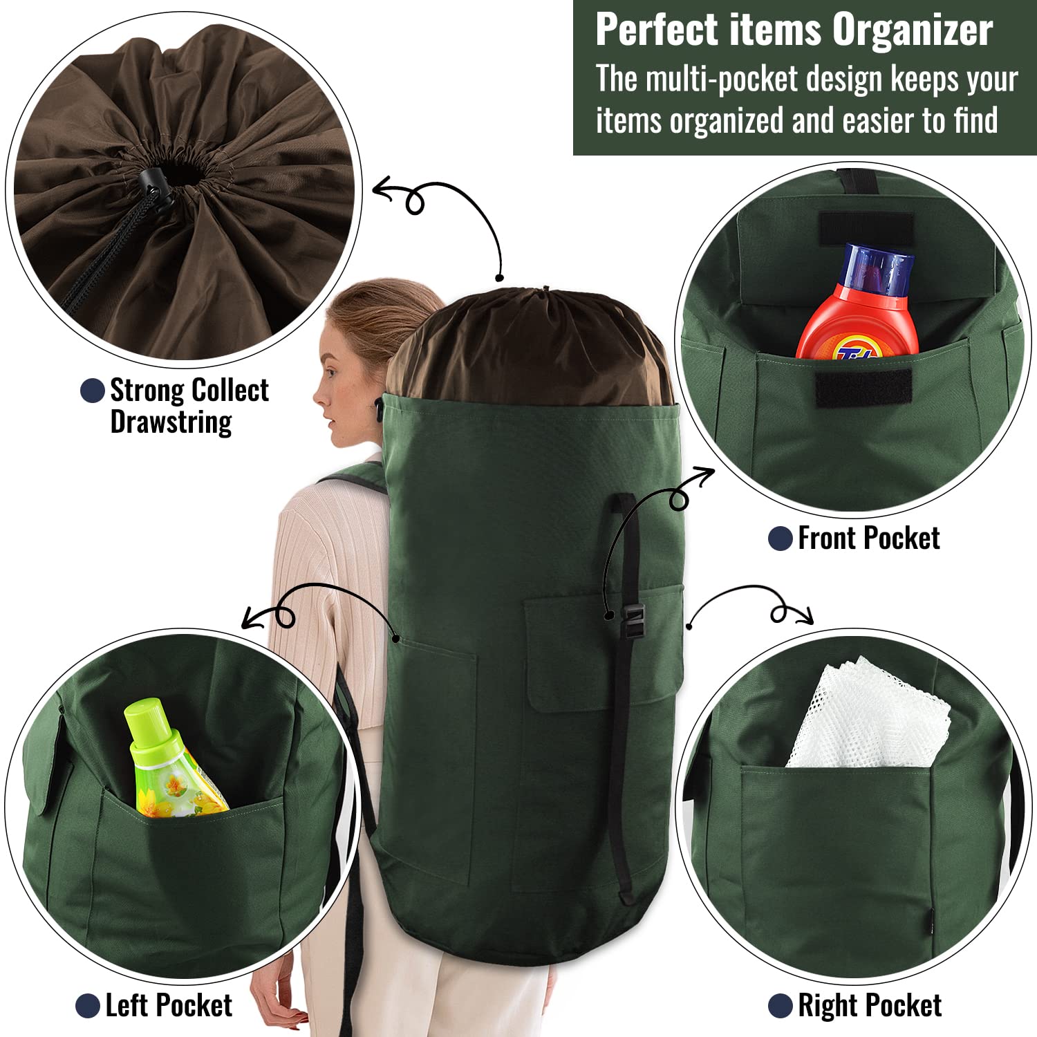 Laundry Backpack Bag 125L Extra Large