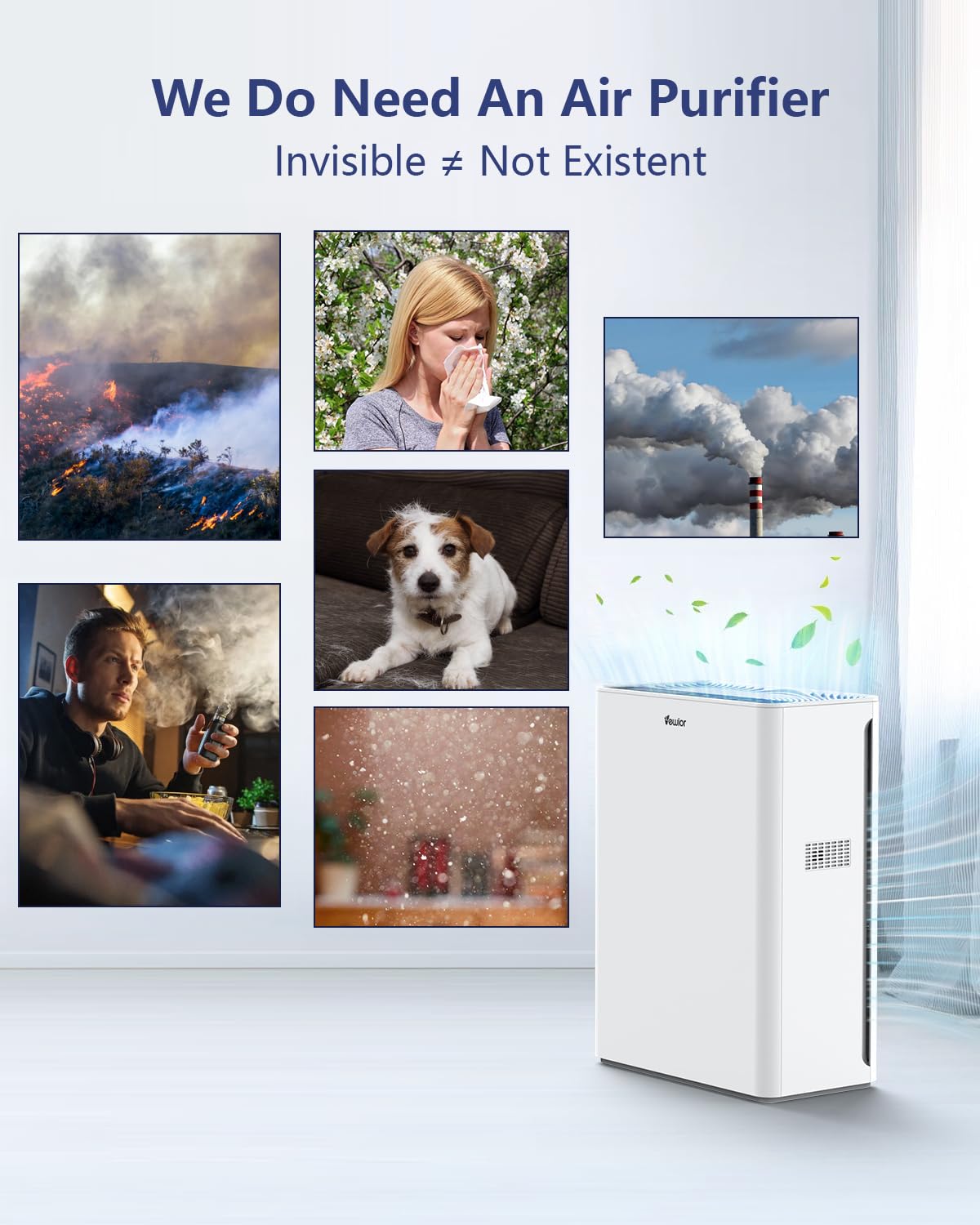 Air Purifiers For Home Large Room H13 HEPA Up to 2200 ft²