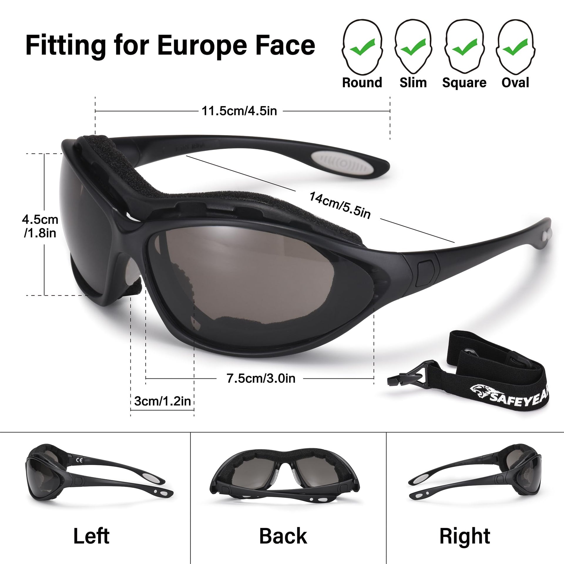 Anti Fog Safety Glasses