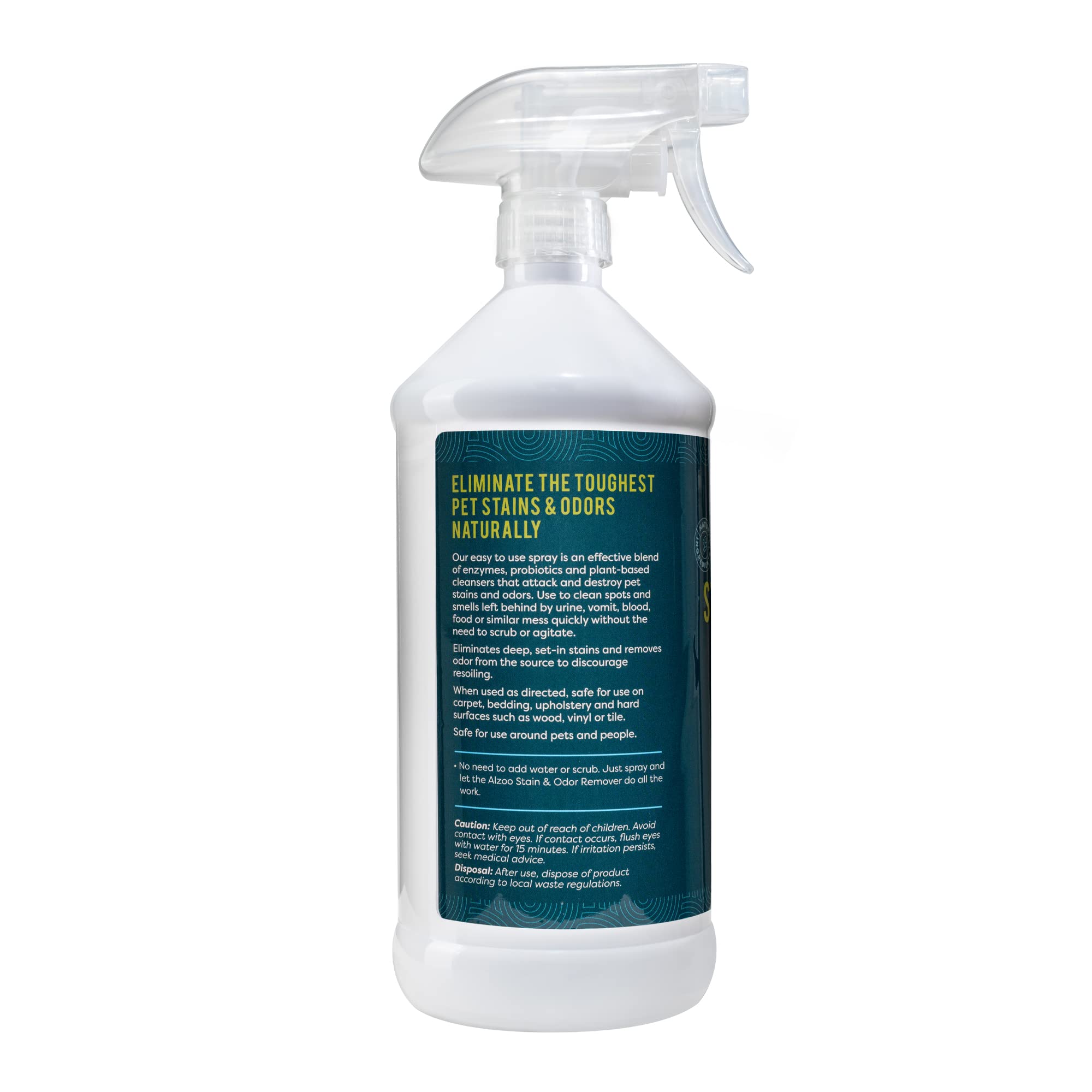 Pet Stain & Odor Remover Spray for Dog & Cat Urine (32 Fl Oz)