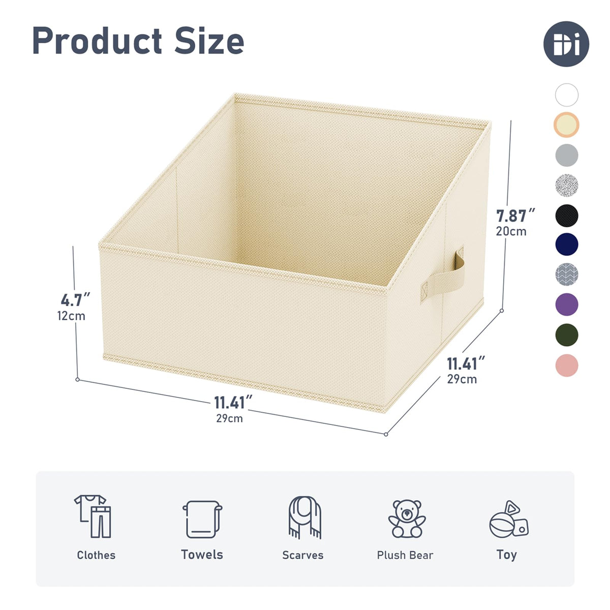 Closet Storage Bins 8 Pack (8 Count)
