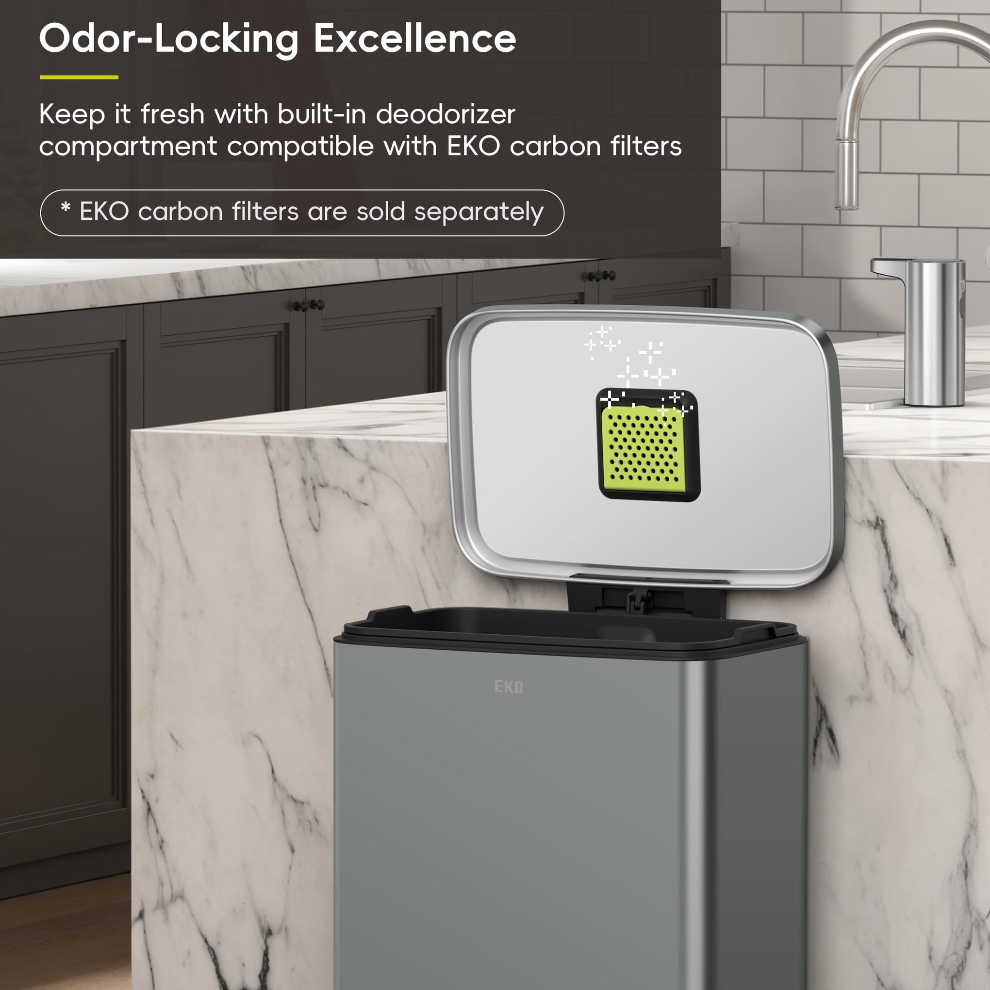 Madison Nardo Grey Stainless Steel 13.2 Gal