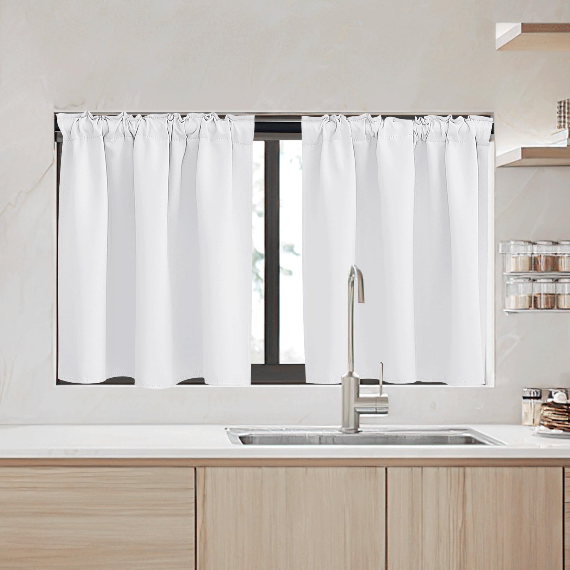 Kitchen Window Curtains (2 Count)