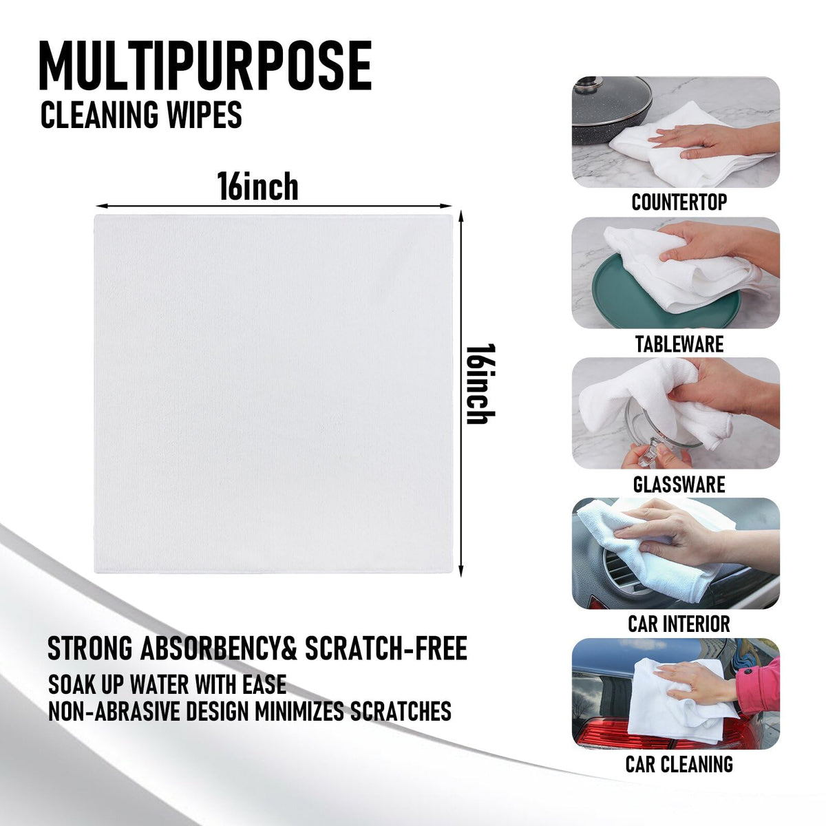 Microfiber Cleaning Cloth (12 Count)