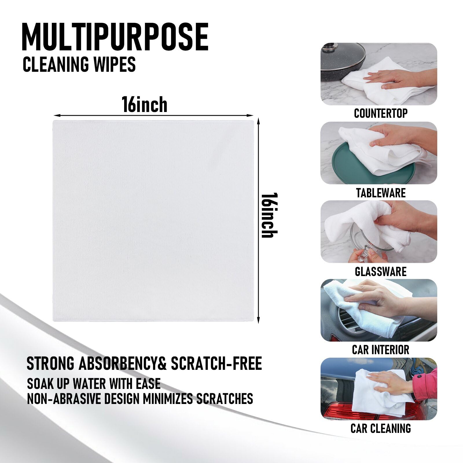 Microfiber Cleaning Cloth (12 Count)