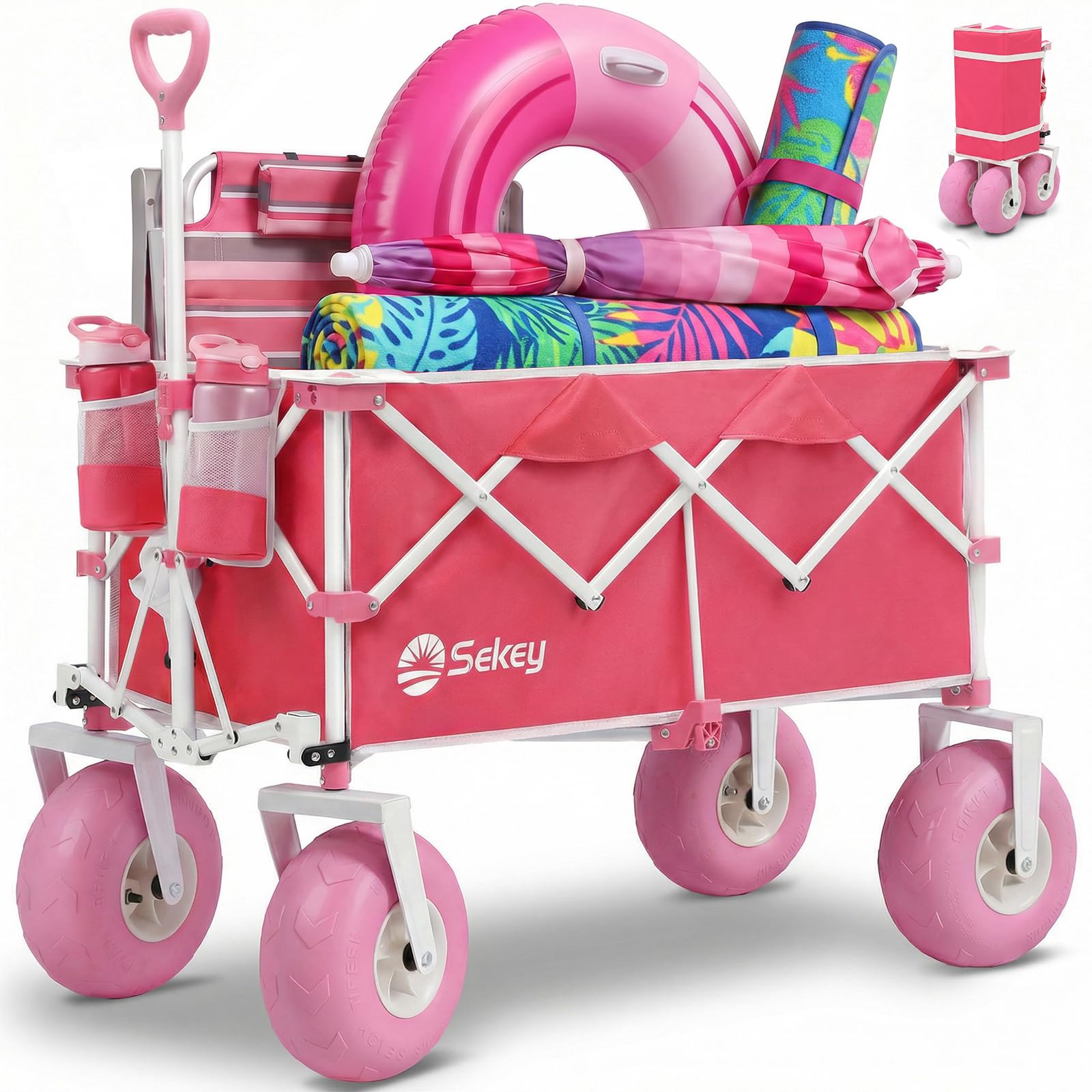 Heavy Duty Beach Wagon with 9" Big Sand
