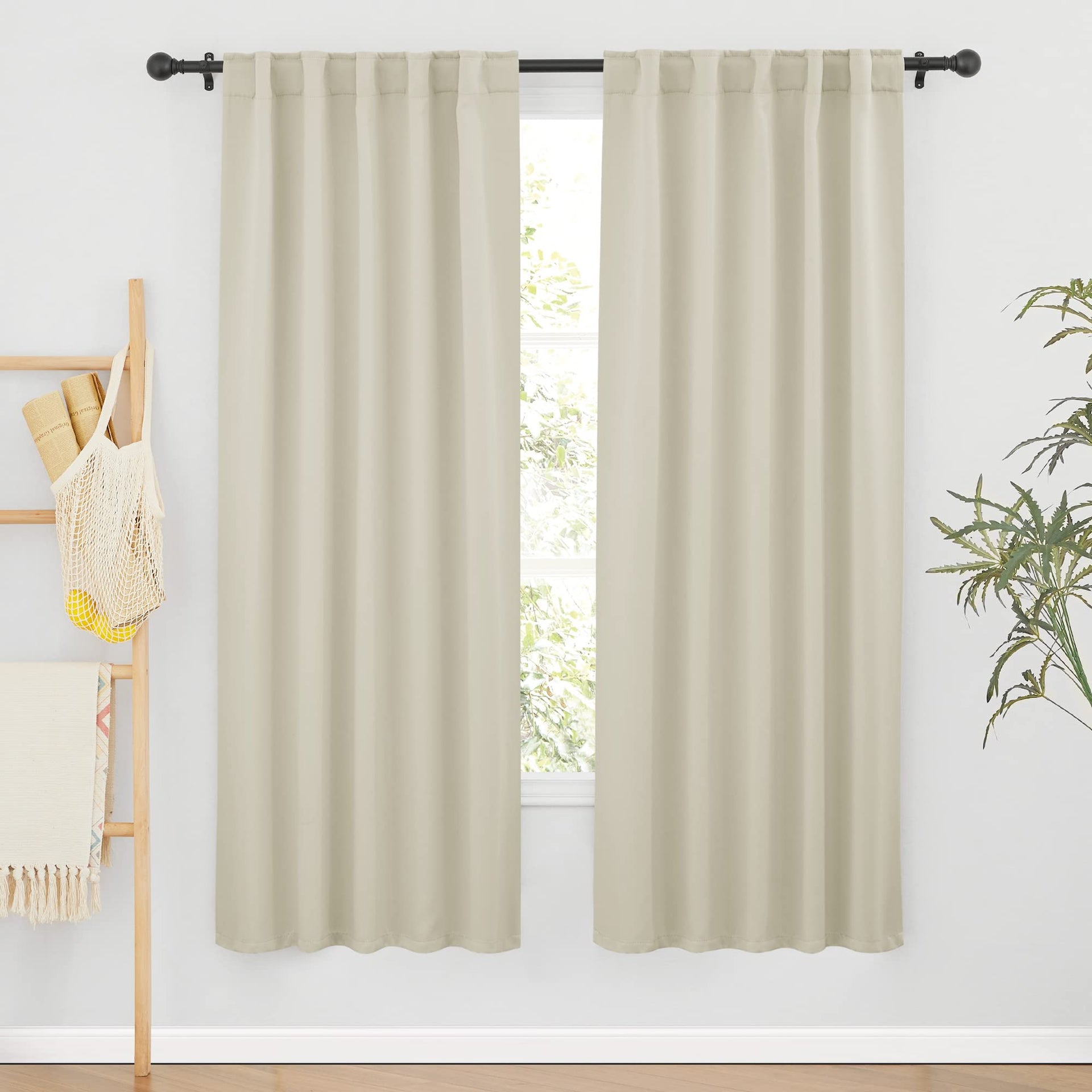 Blackout Curtains 72 inches Long for Bedroom (2 Count)