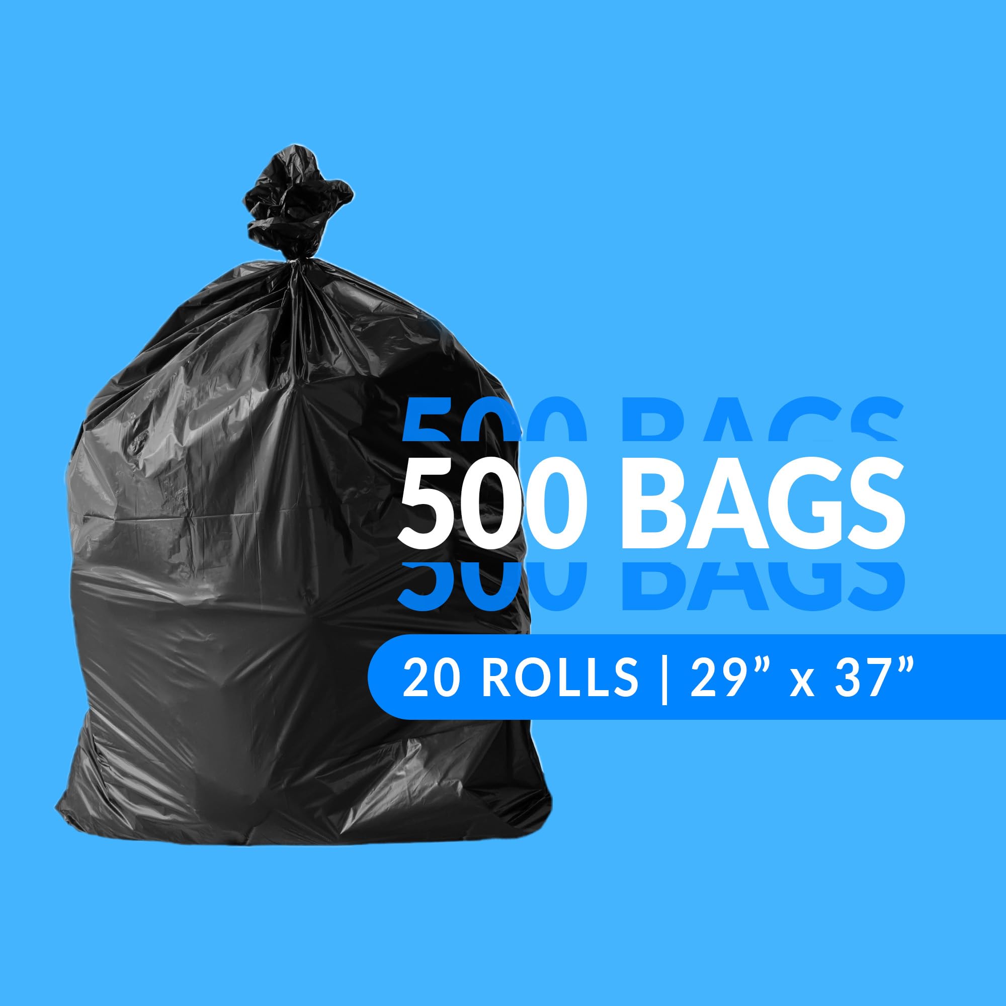 16 25 Gallon Trash Bags (500 Count)