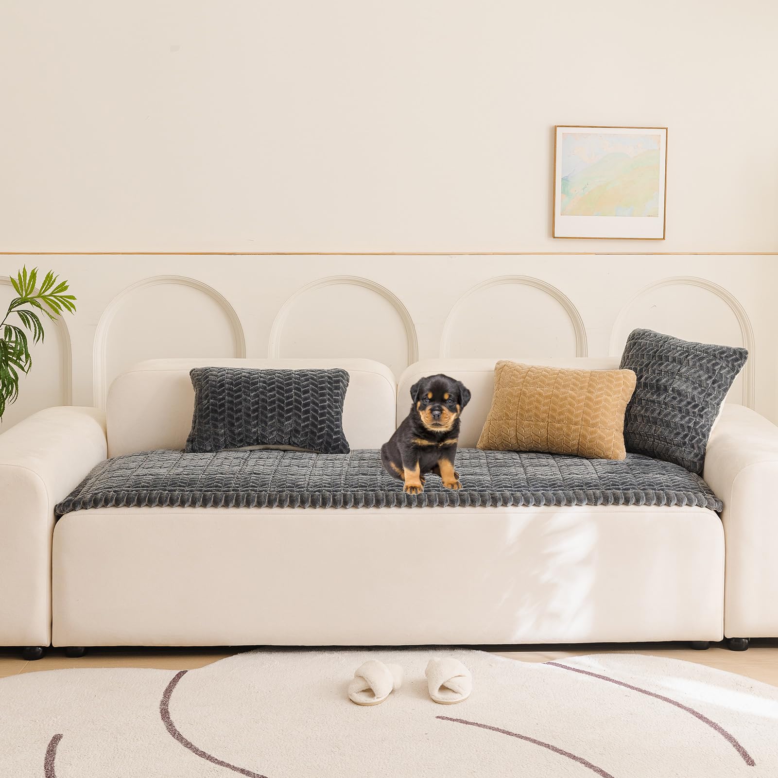 Pet Couch Cover Dogs Washable Sofa Protector Covers Non Slip Fuzzy Dog Mat