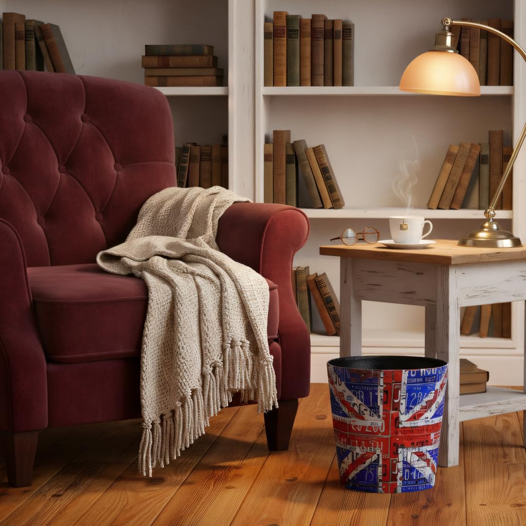 PU Leather Small Trash Can Wastebasket