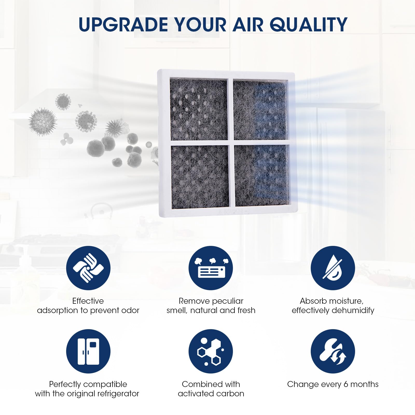 LT120F Refrigerator Air Filter Replacement for LG LT120F (3 Count)