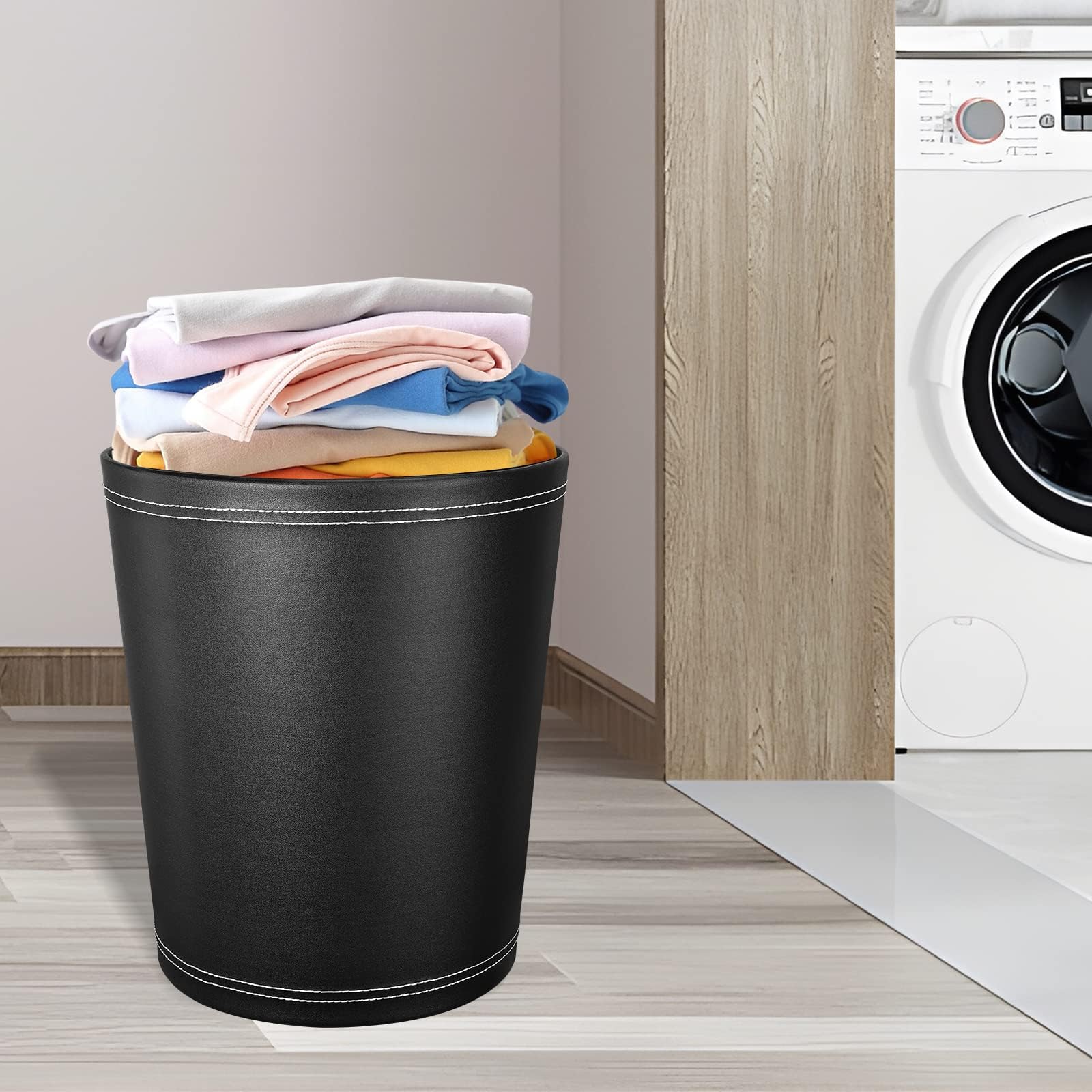 Pu Leather Trash Can