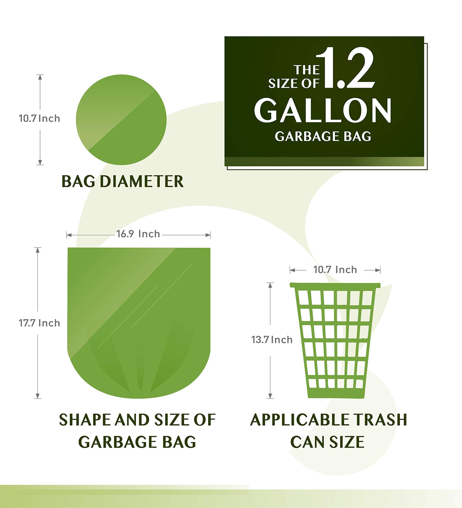 Compostable Trash Bags (150 Count)