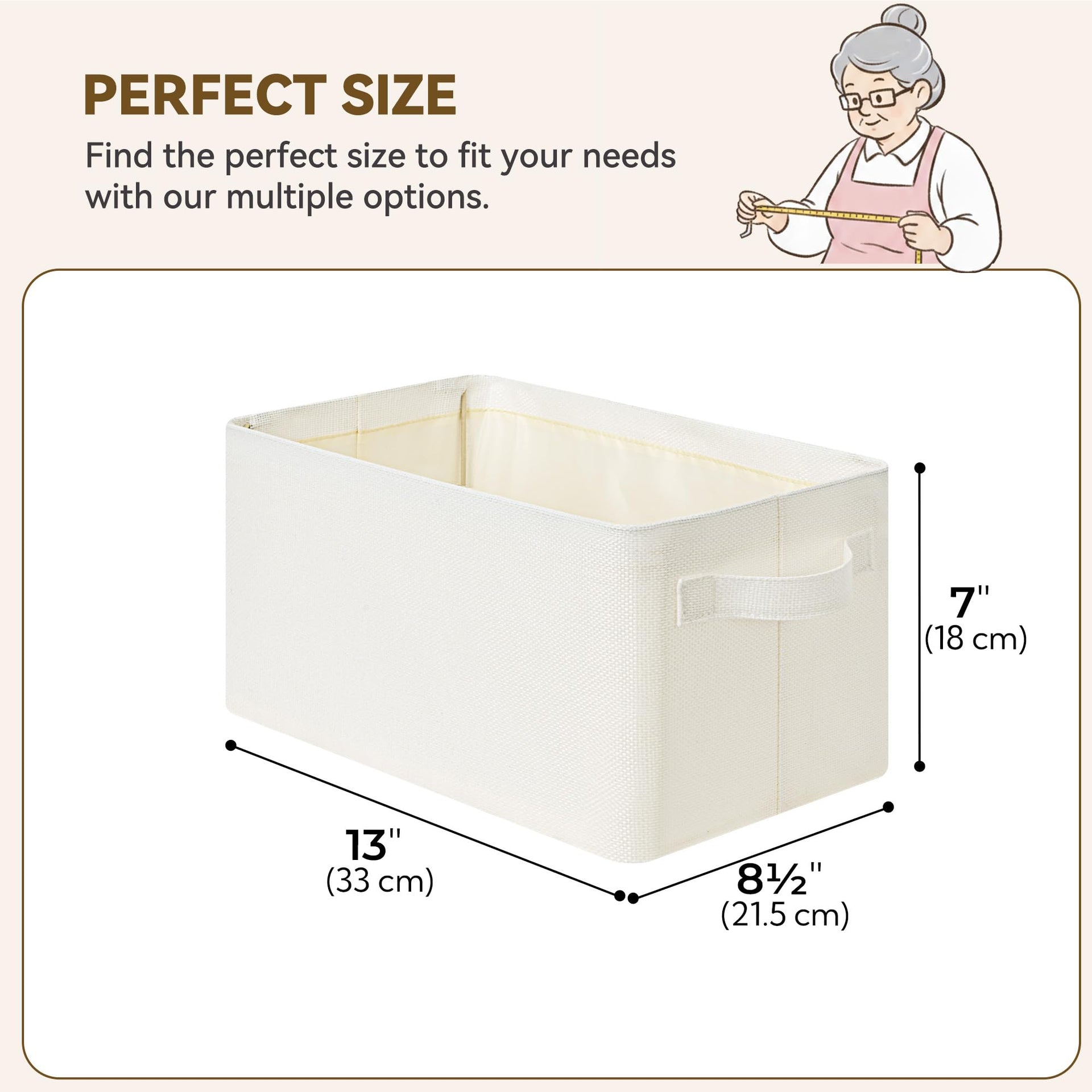 Storage Bins for Closet (2 Count)